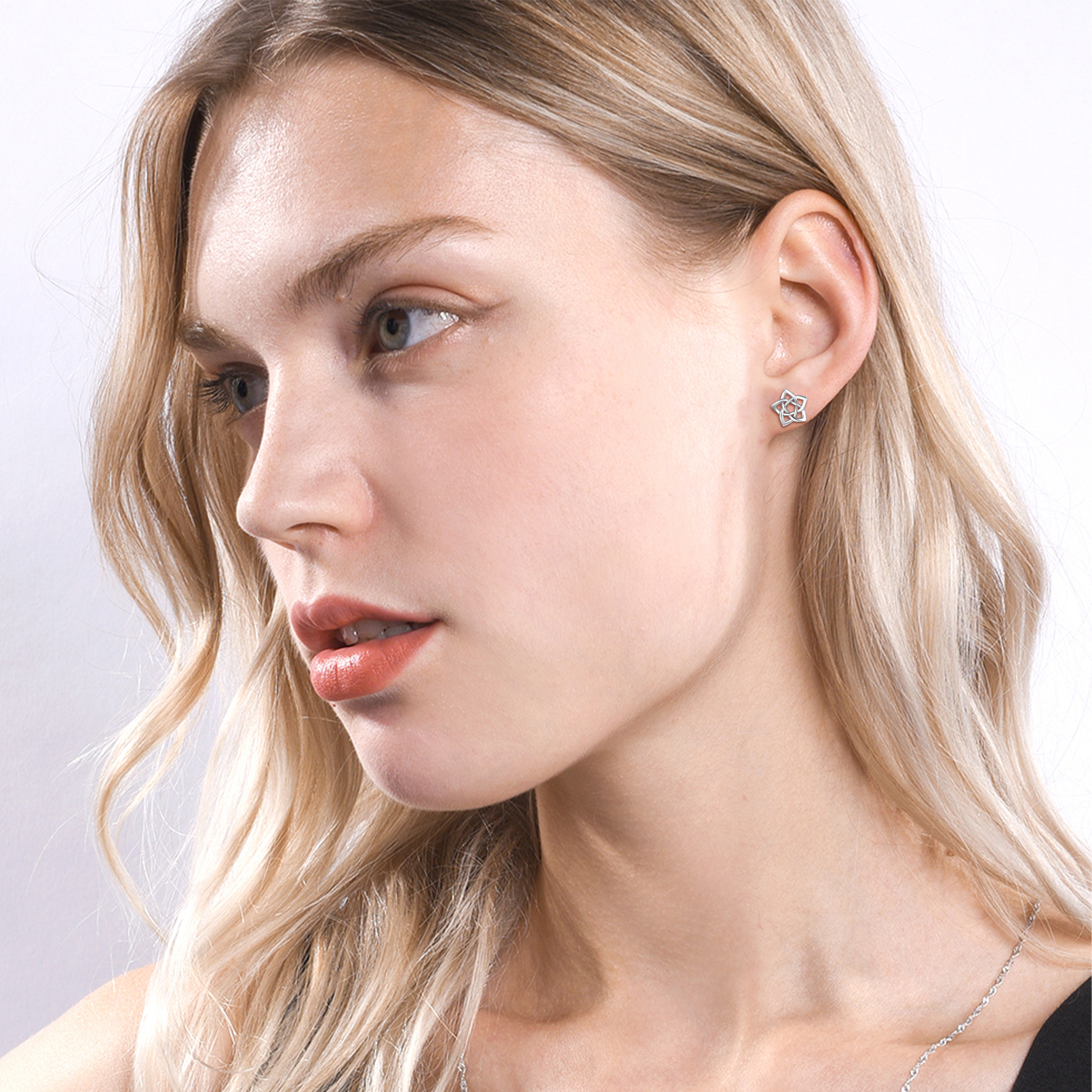 ChicSilver Sterling Silver Celtic Knot Stud Earrings for Women 10 mm Delicate Tiny Triangle Ear Studs Irish Triquetra Celtic Trinity Knot Earrings Irish Small Jewelry