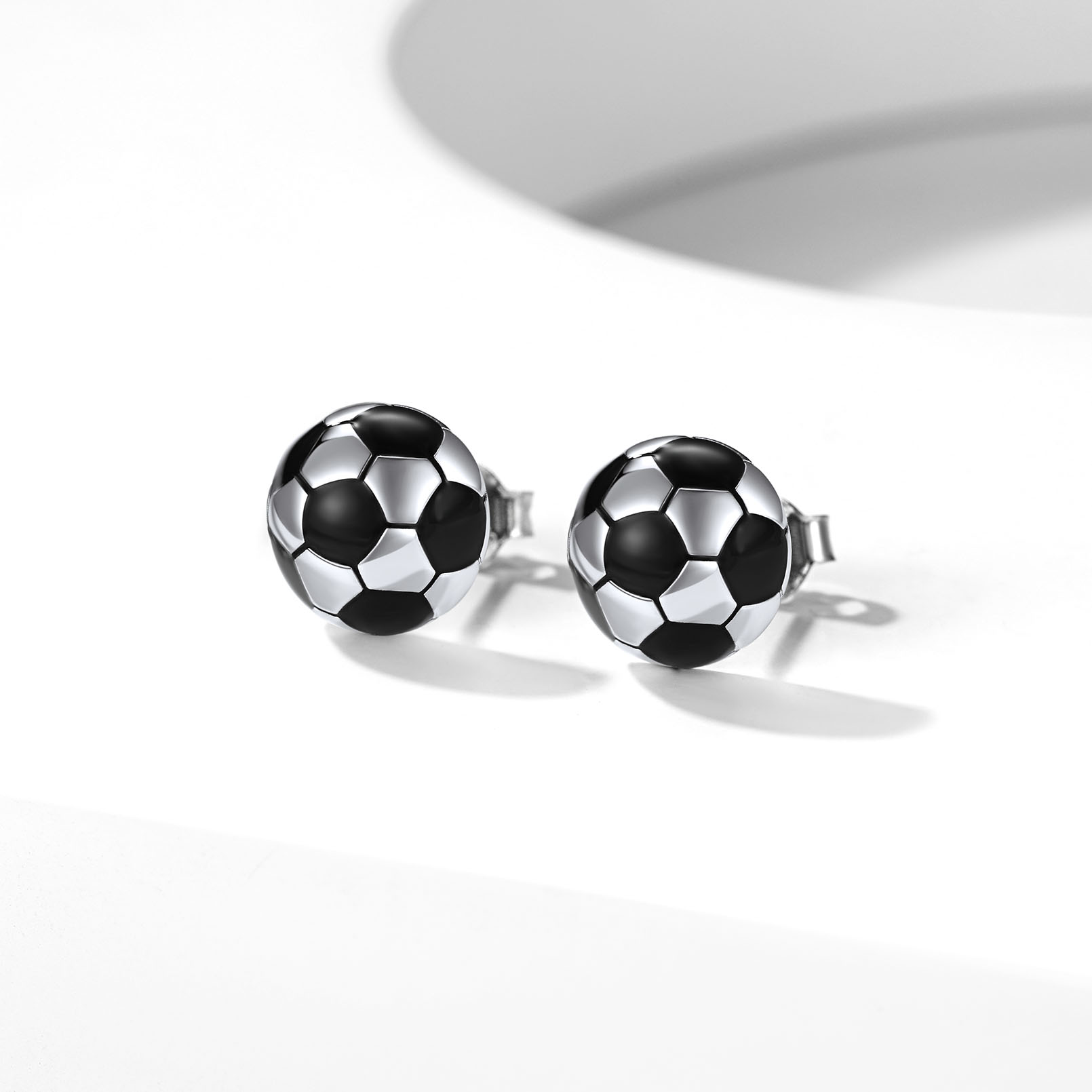 ChicSilver 925 Sterling Silver Stud Earrings Hypoallergenic Baseball/Soccer Earrings Gifts for Women Men Player Fan
