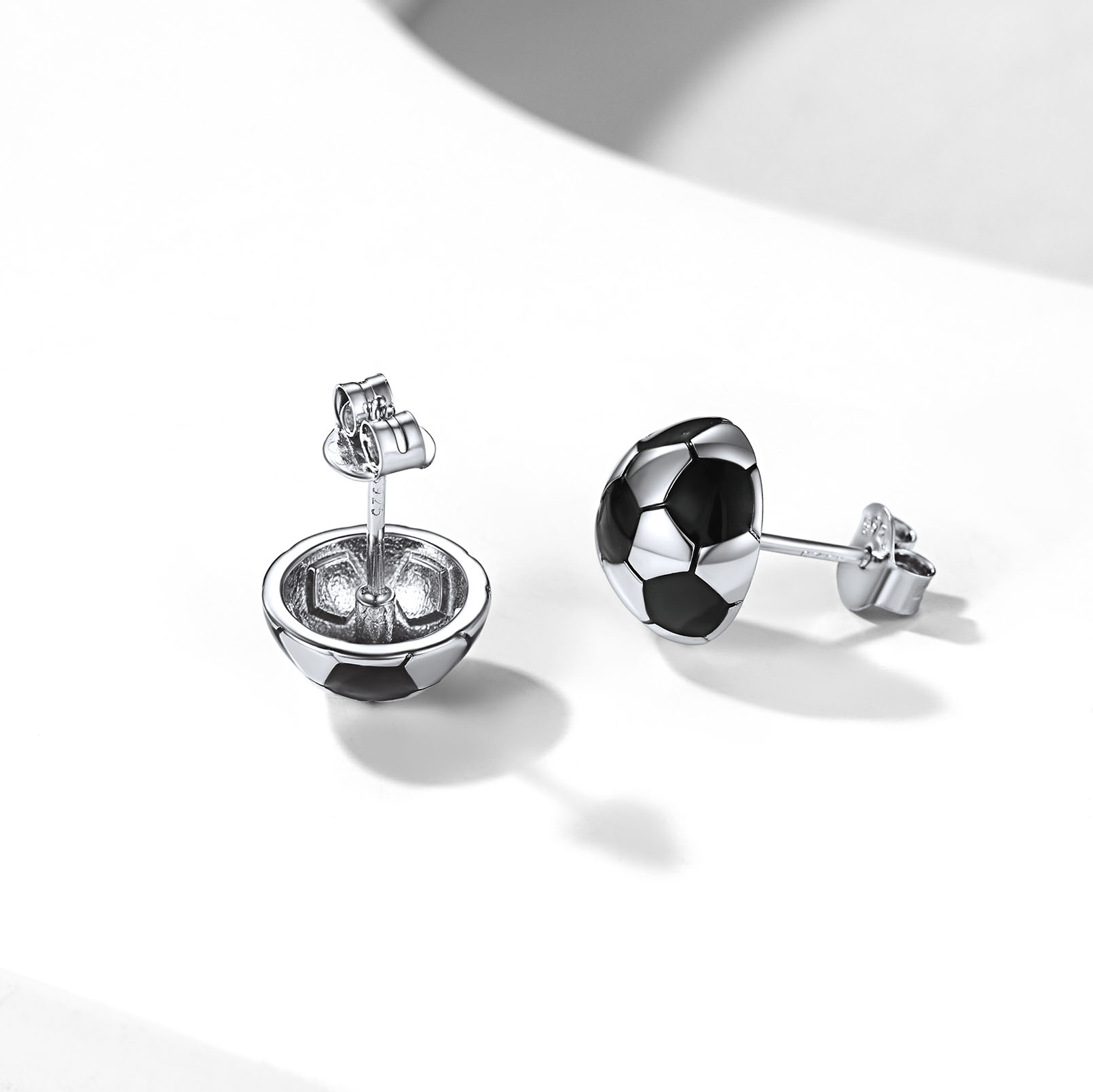 ChicSilver 925 Sterling Silver Stud Earrings Hypoallergenic Baseball/Soccer Earrings Gifts for Women Men Player Fan