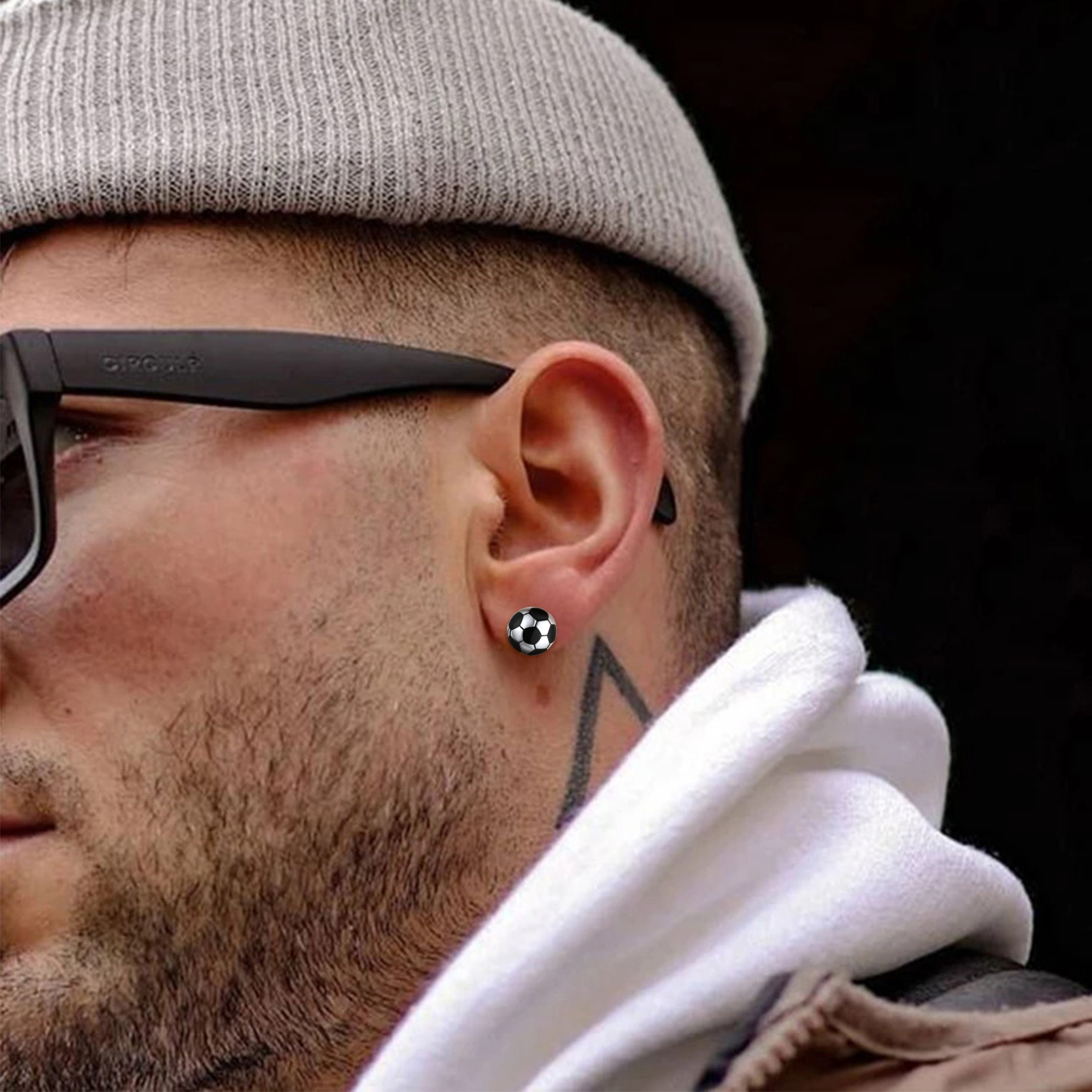 ChicSilver 925 Sterling Silver Stud Earrings Hypoallergenic Baseball/Soccer Earrings Gifts for Women Men Player Fan