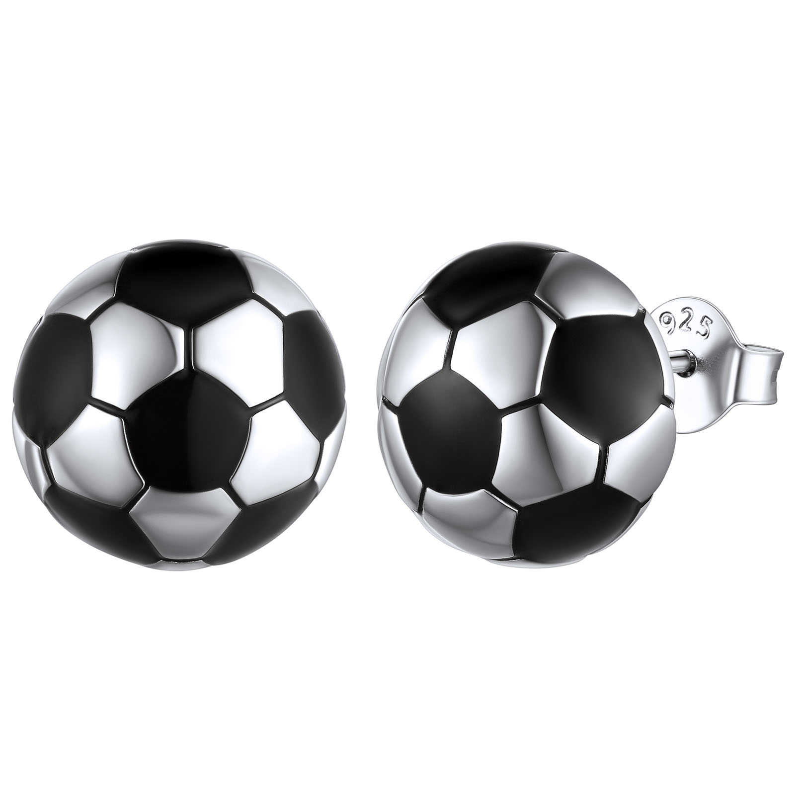 ChicSilver 925 Sterling Silver Stud Earrings Hypoallergenic Baseball/Soccer Earrings Gifts for Women Men Player Fan