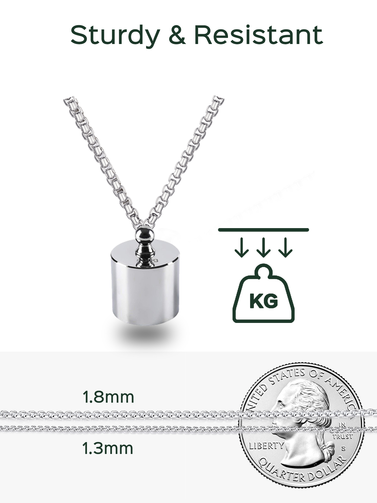 ChicSilver Solid Sterling Silver Polished Box Chain Necklace Chain For Pendants 1-2mm Thin Made in Italy 16-24 inch