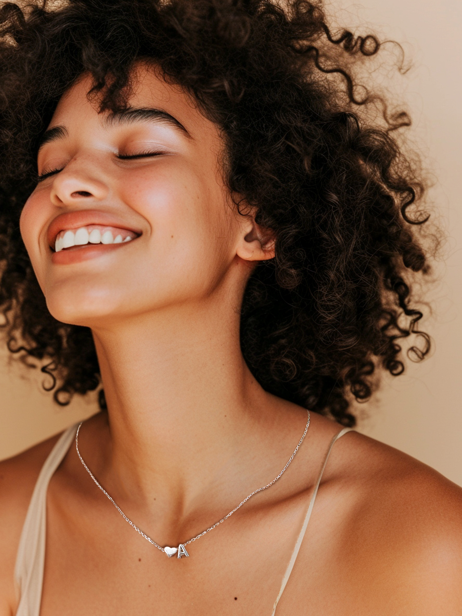 ChicSilver Initial Necklaces for Women Silver 925 Sterling Silver Necklace for Women Dainty Letter Necklace A-Z Necklace for Girls