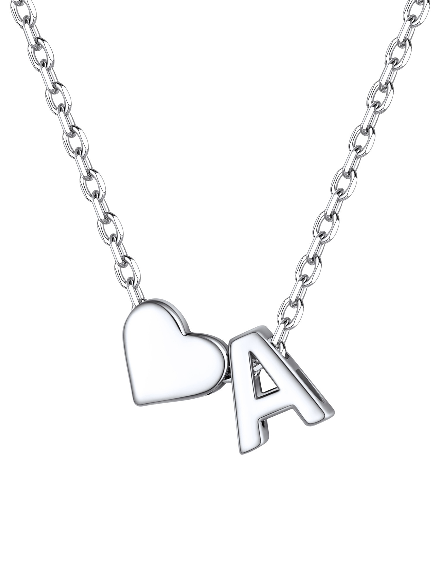ChicSilver Initial Necklaces for Women Silver 925 Sterling Silver Necklace for Women Dainty Letter Necklace A-Z Necklace for Girls