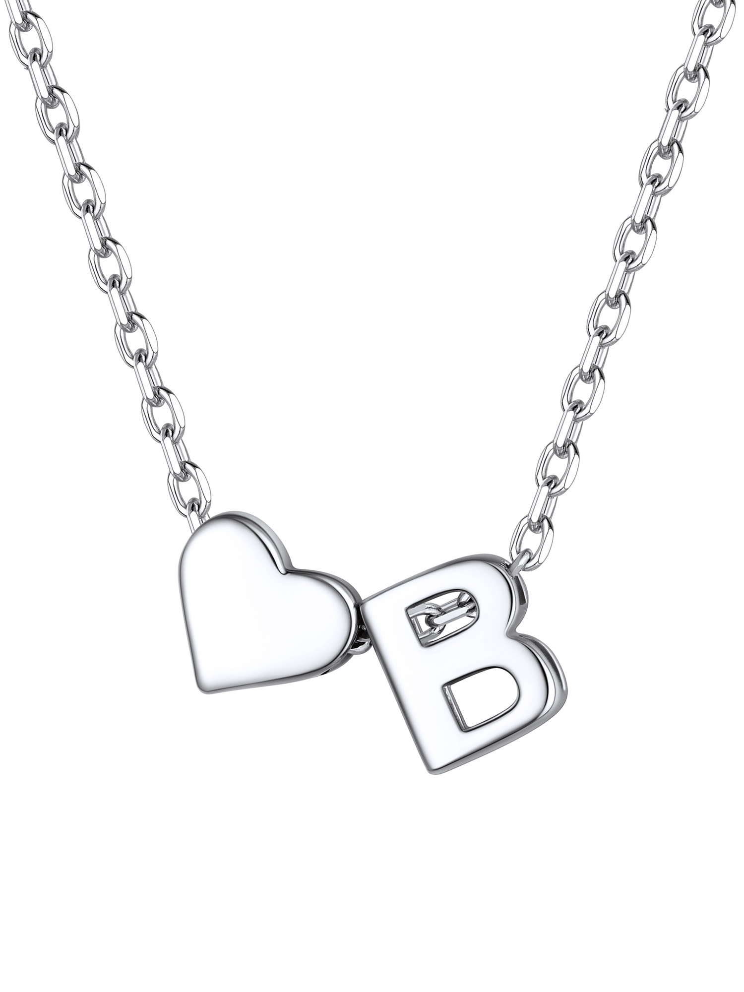 ChicSilver Initial Necklaces for Women Silver 925 Sterling Silver Necklace for Women Dainty Letter Necklace A-Z Necklace for Girls