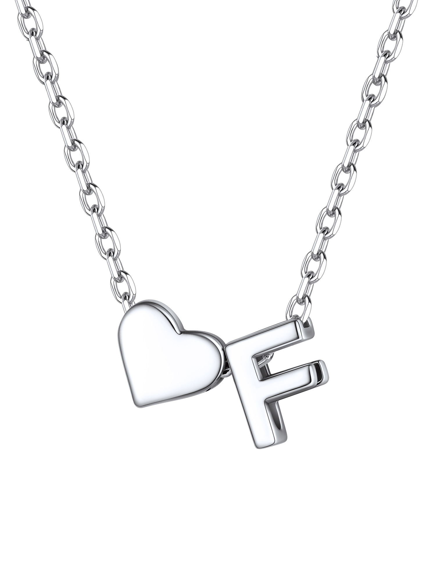 ChicSilver Initial Necklaces for Women Silver 925 Sterling Silver Necklace for Women Dainty Letter Necklace A-Z Necklace for Girls