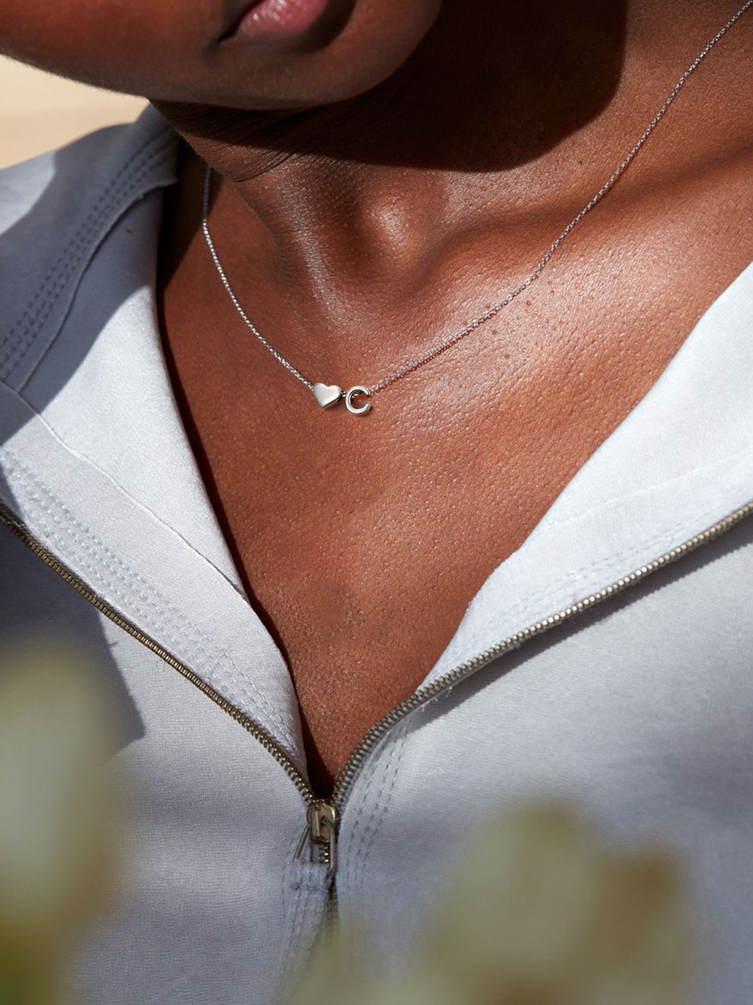 ChicSilver Initial Necklaces for Women Silver 925 Sterling Silver Necklace for Women Dainty Letter Necklace A-Z Necklace for Girls