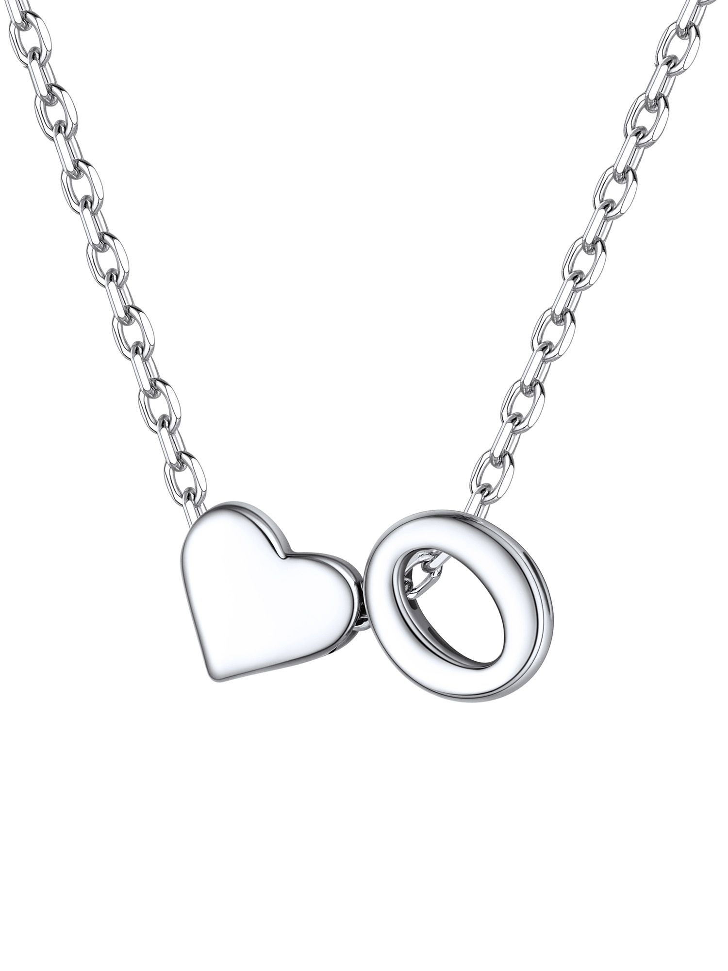 ChicSilver Initial Necklaces for Women Silver 925 Sterling Silver Necklace for Women Dainty Letter Necklace A-Z Necklace for Girls