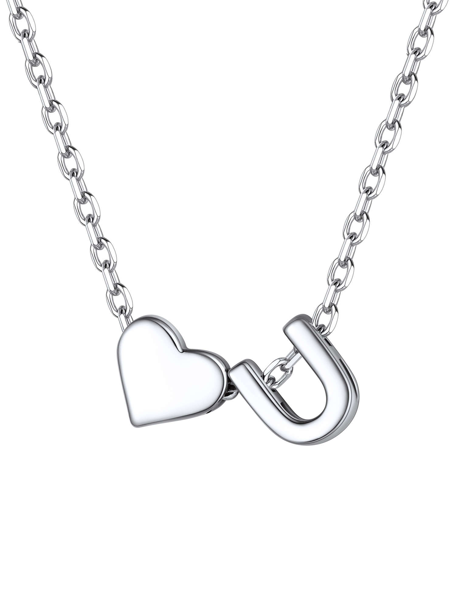 ChicSilver Initial Necklaces for Women Silver 925 Sterling Silver Necklace for Women Dainty Letter Necklace A-Z Necklace for Girls