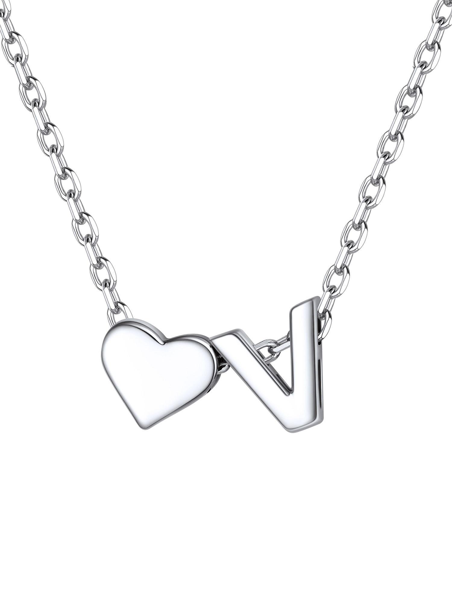 ChicSilver Initial Necklaces for Women Silver 925 Sterling Silver Necklace for Women Dainty Letter Necklace A-Z Necklace for Girls