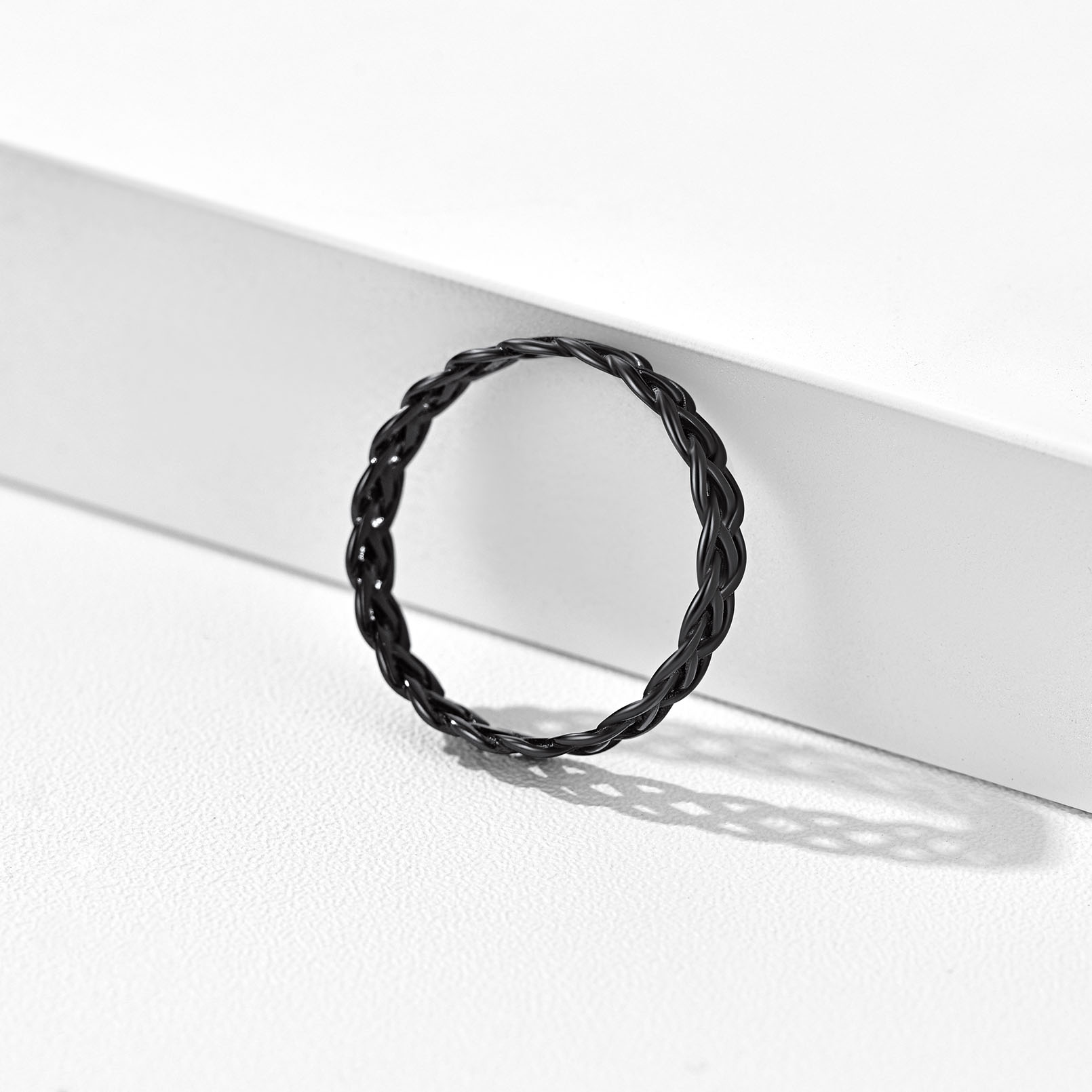 ChicSilver 925 Sterling Silver Ring for Women Men White Gold Plated 4mm Celtic Knot Wedding Band Eternity Ring Size 4-12