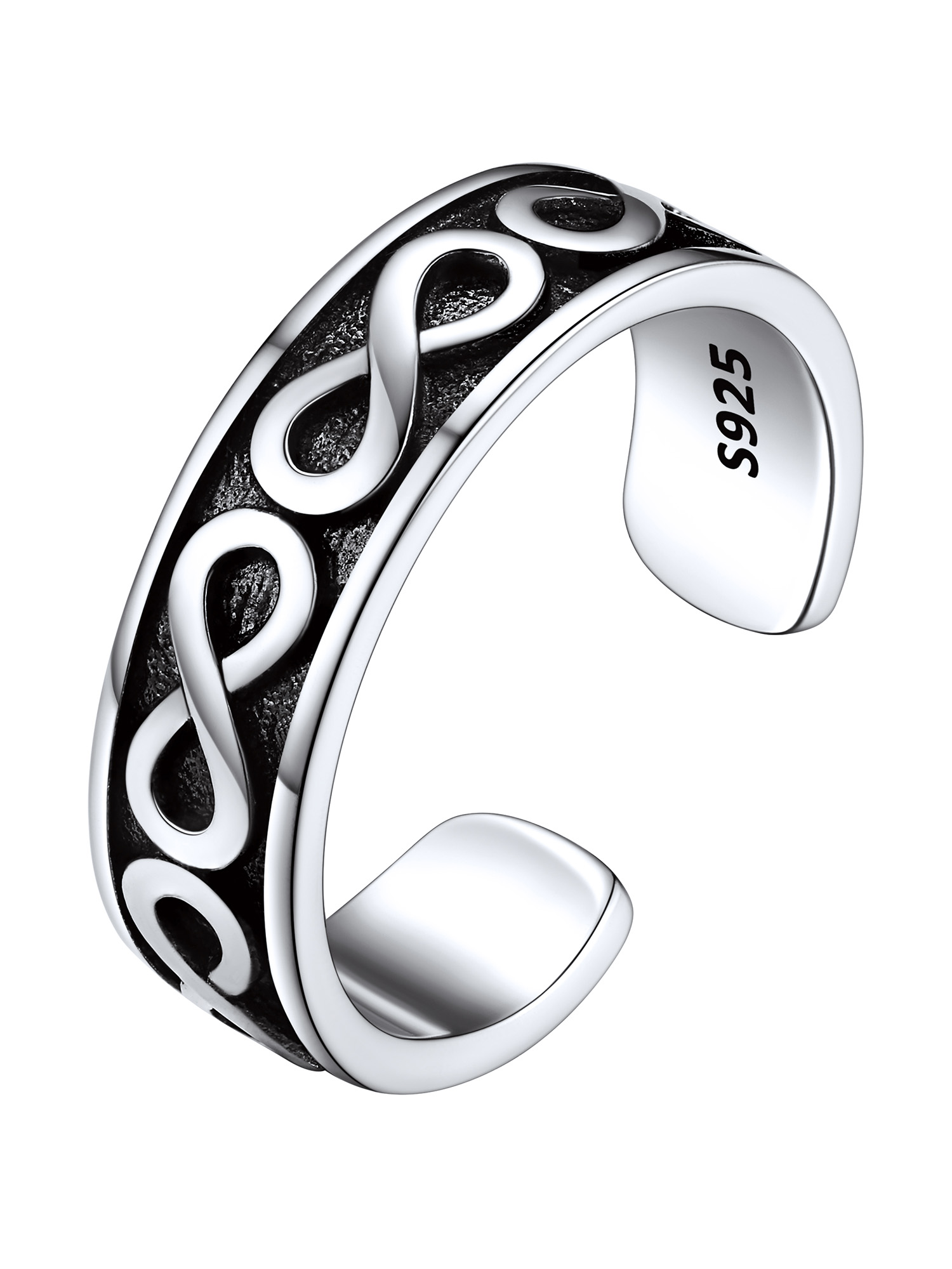 ChicSilver Sterling Silver Toe Rings for Women Adjustable Toe Ring Hypoallergenic Open Rings for Girls