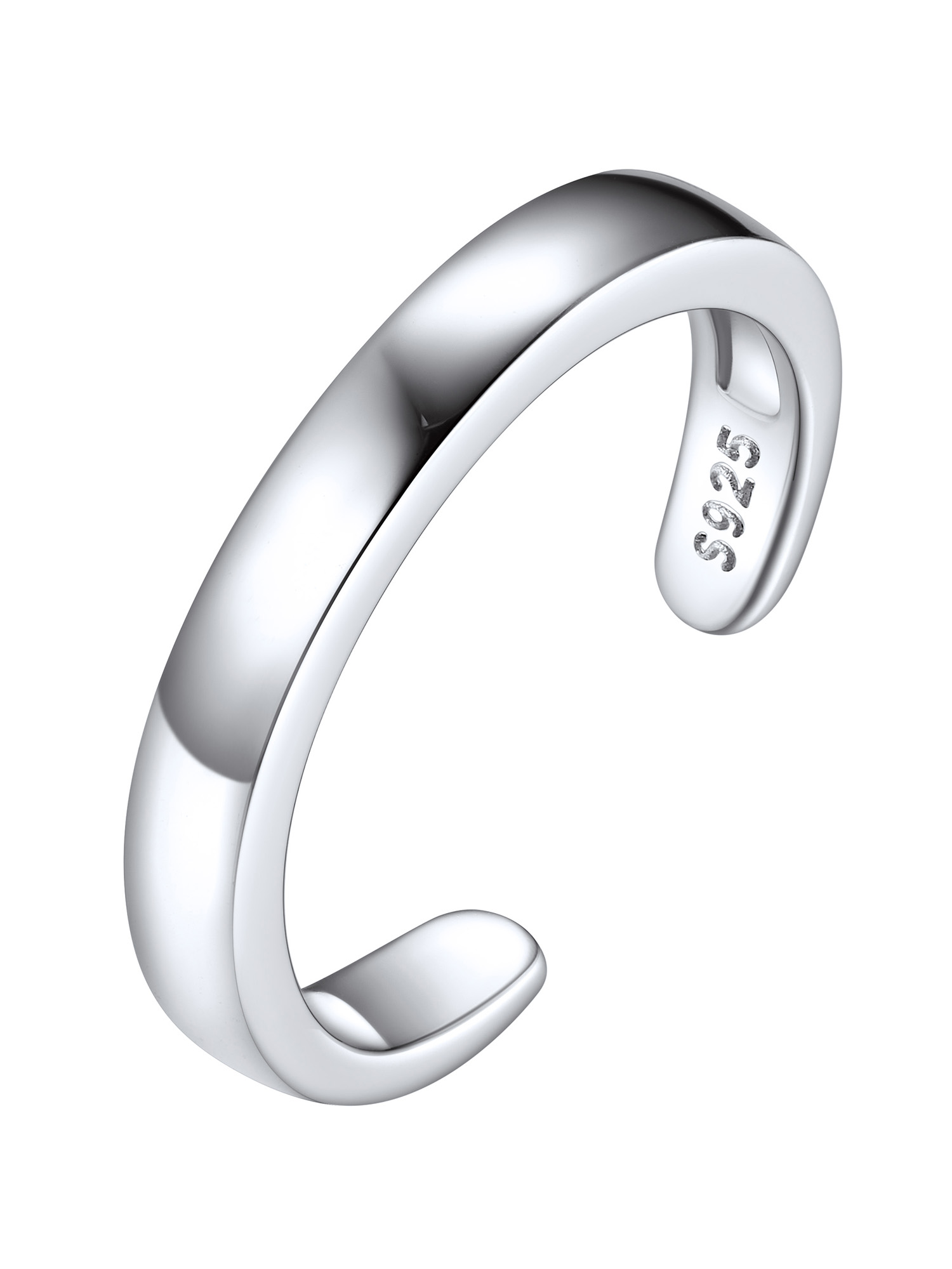 ChicSilver Sterling Silver Toe Rings for Women Adjustable Toe Ring Hypoallergenic Open Rings for Girls