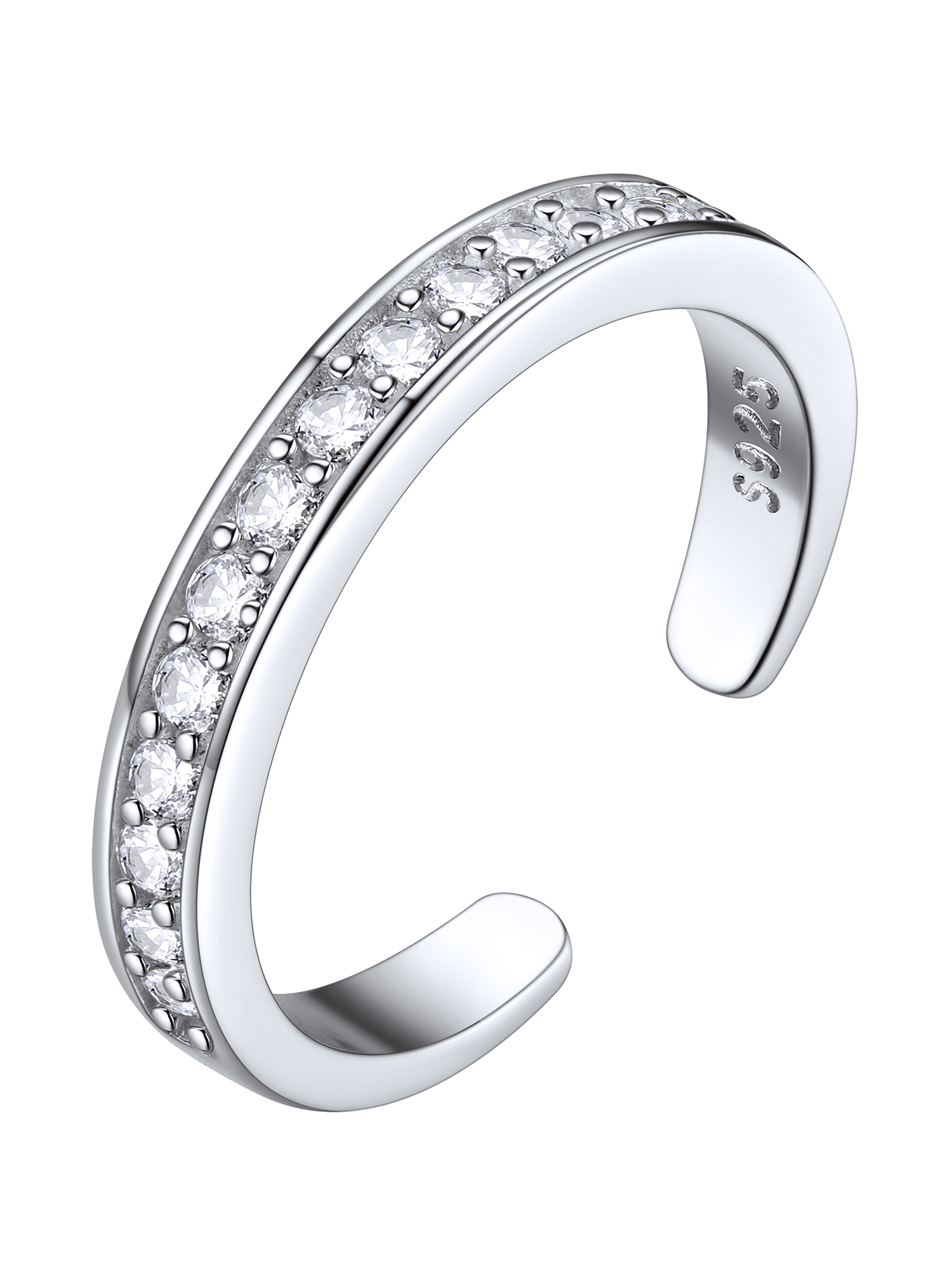 ChicSilver Sterling Silver Toe Rings for Women Adjustable Toe Ring Hypoallergenic Open Rings for Girls