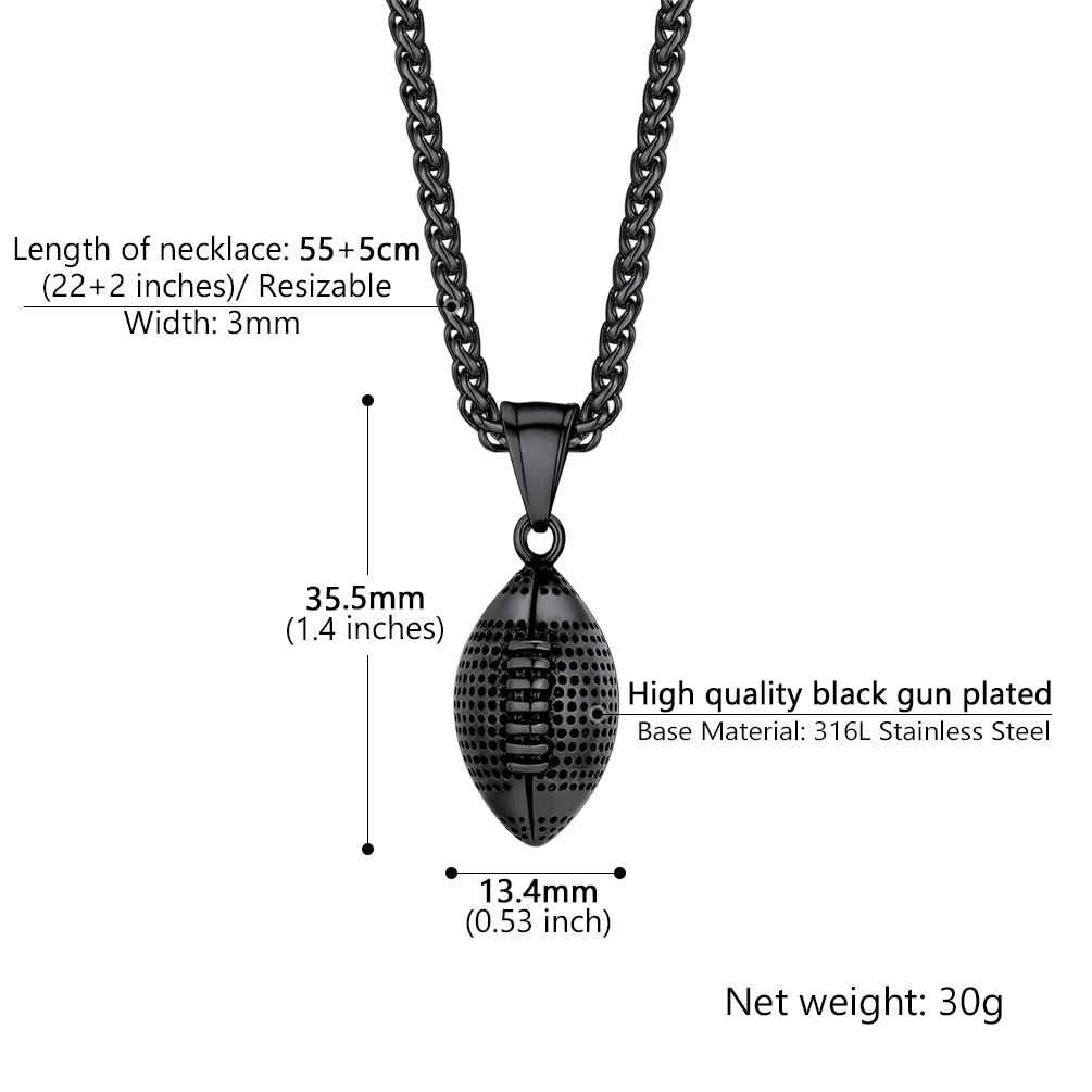 PROSTEEL Soccer Necklace Ball Pendant Necklaces for Teen Boy Mens Stainless Steel Sport Gift Jewelry