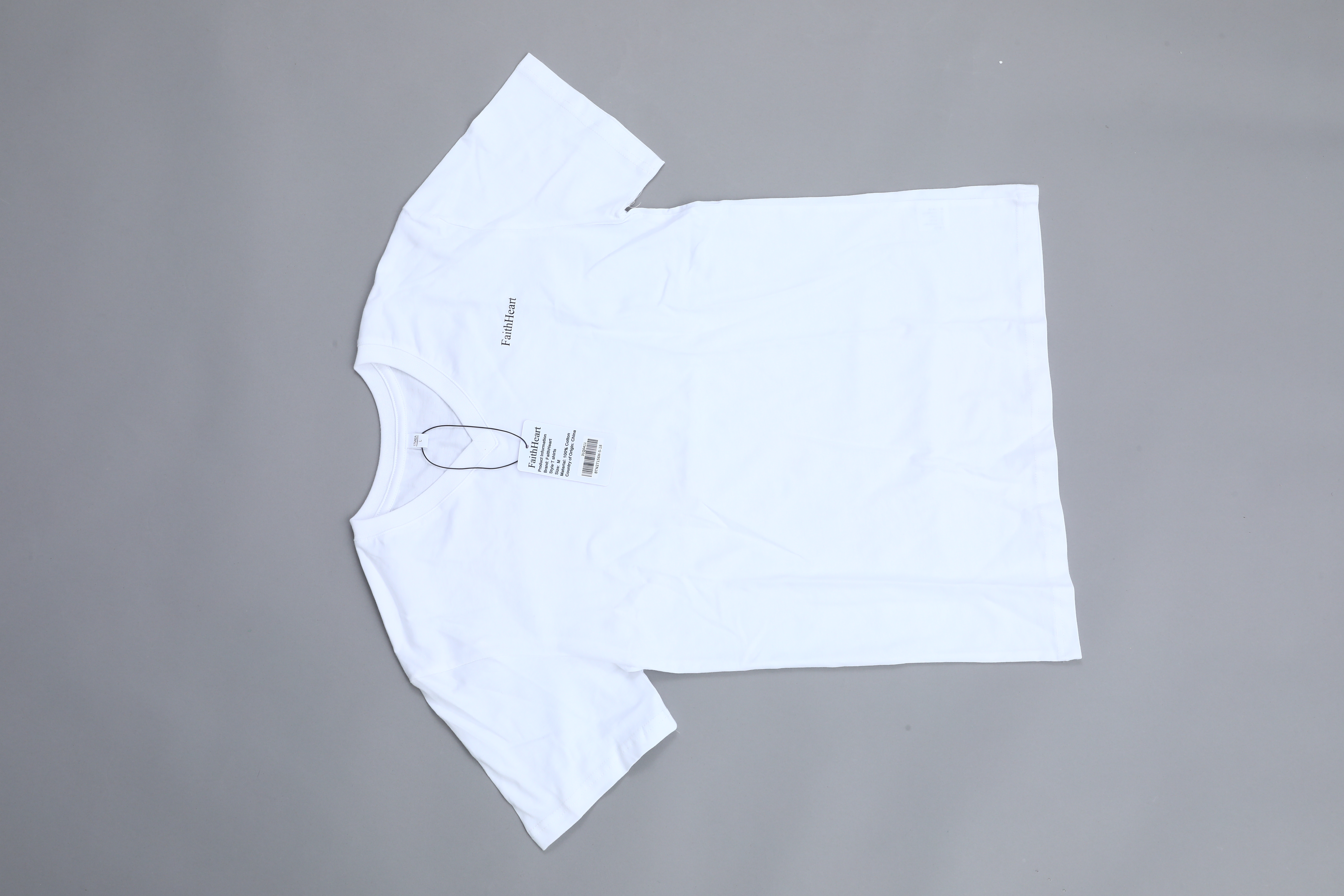 FaithHeart Tee Shirts for Men Short Sleeve V-Neck Solid Soft Comfortable Cotton T-Shirt Clothes