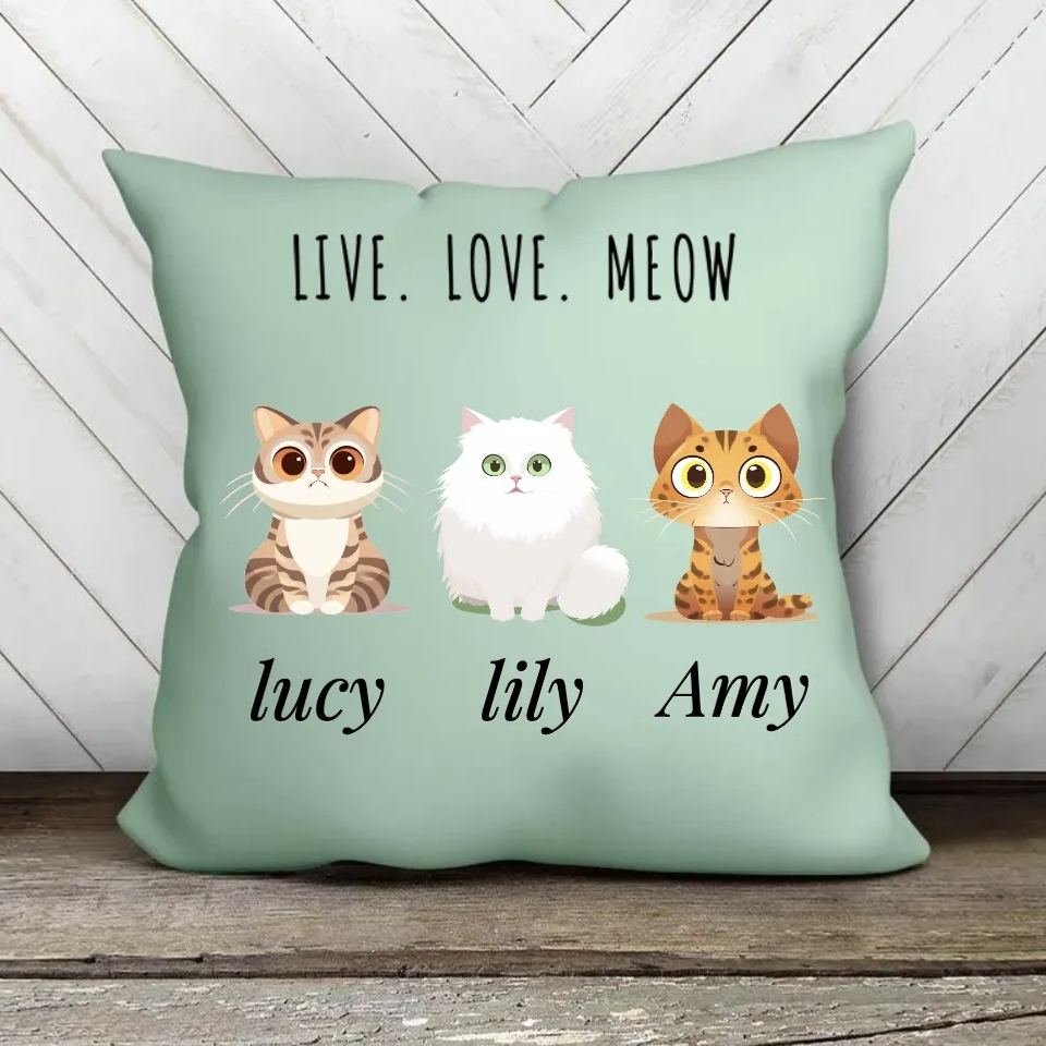   Personalized cat  Pillow 