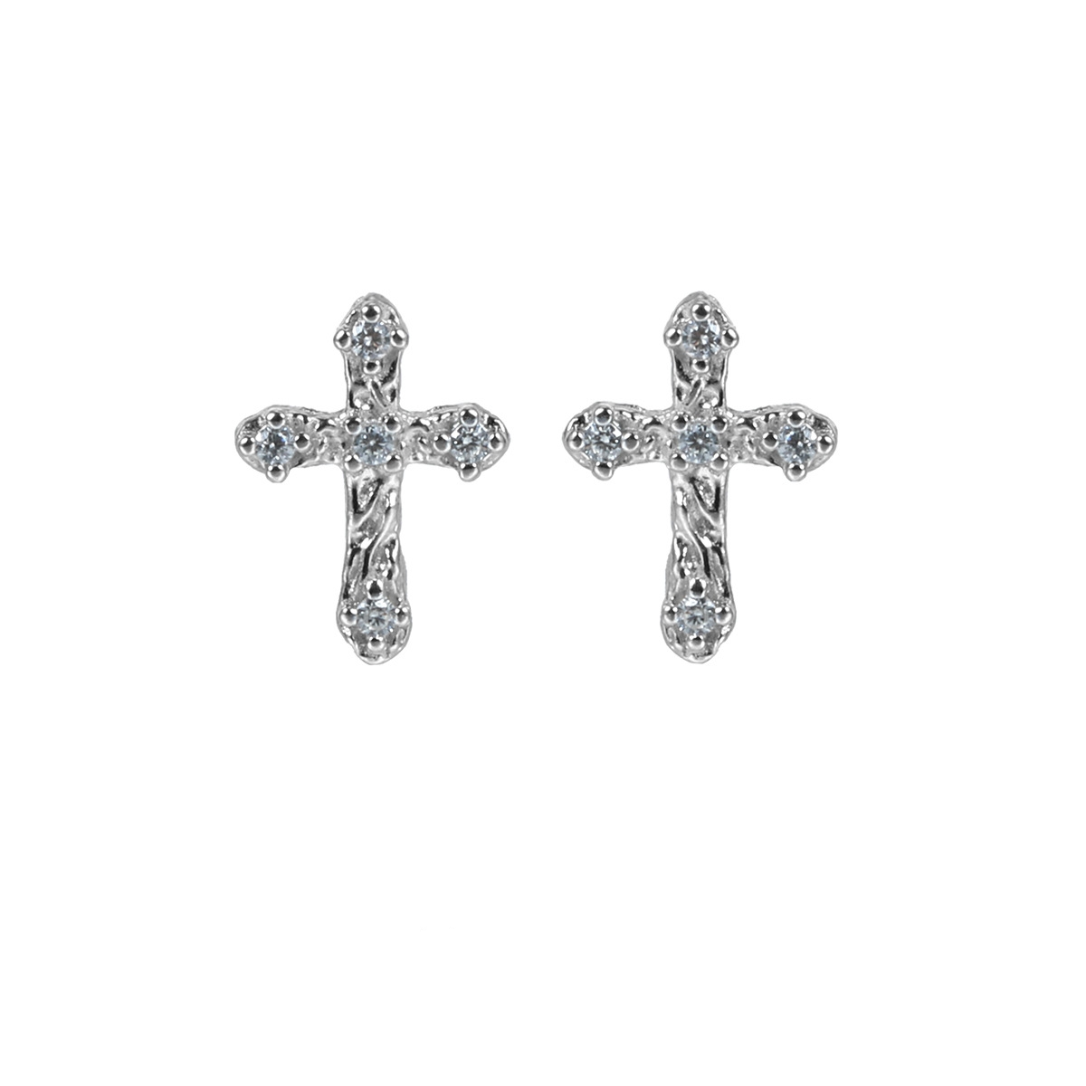 Sterling Silver Cross Earrings | Jentle Jewelry