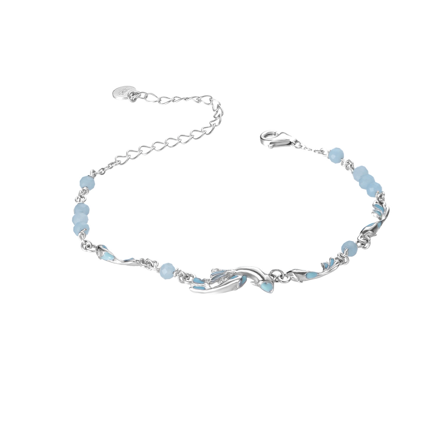Dainty Sterling Silver Fish Bracelet For Everyday Use | Jentle Jewelry