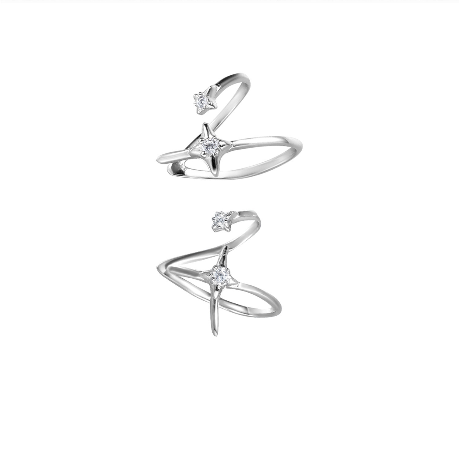 Minimalist Silver Ear Cuff Combo For Everyday Wear | Jentle Jewelry