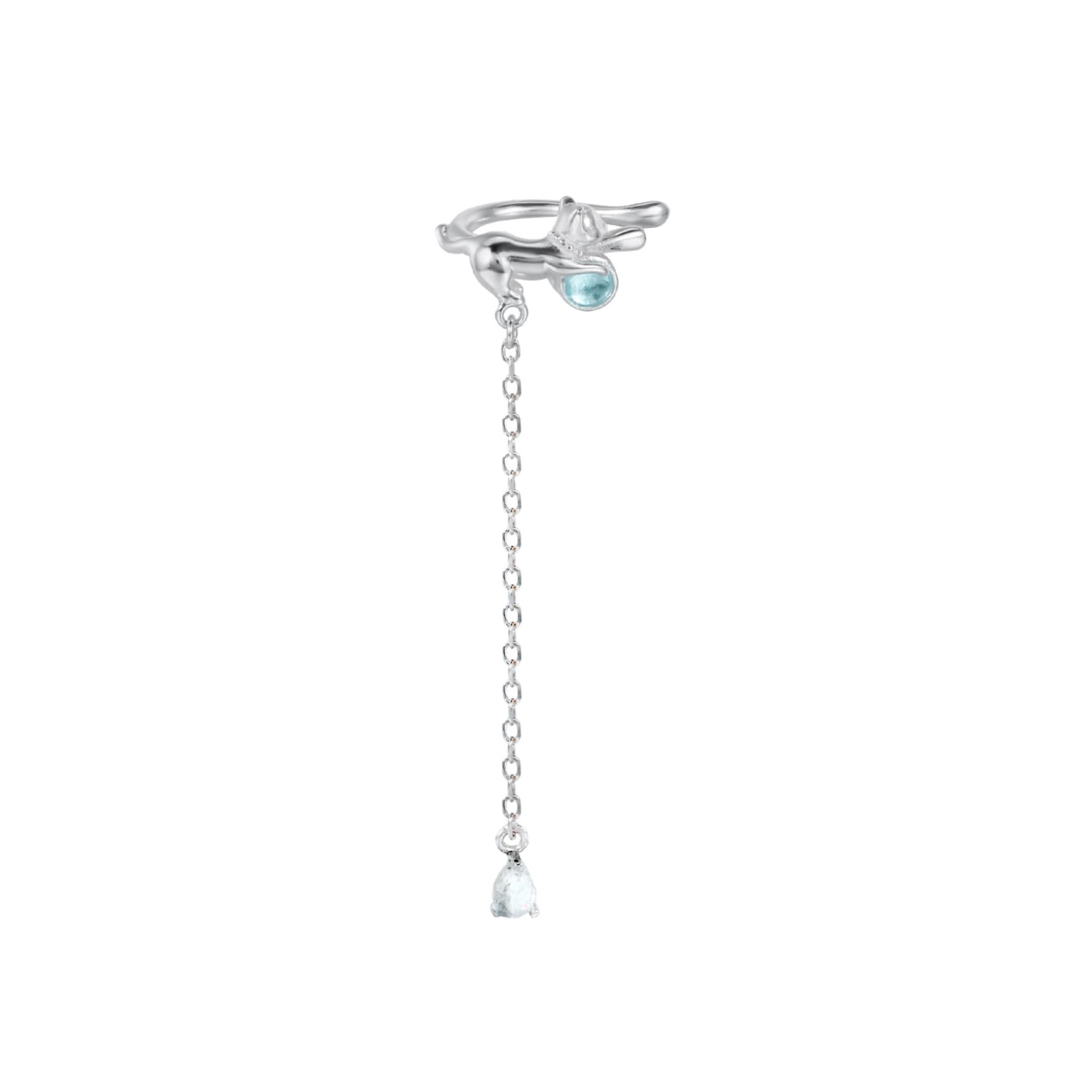 Lightweight Minimalist Sterling Silver Ear Cuff | Jentle Jwelry