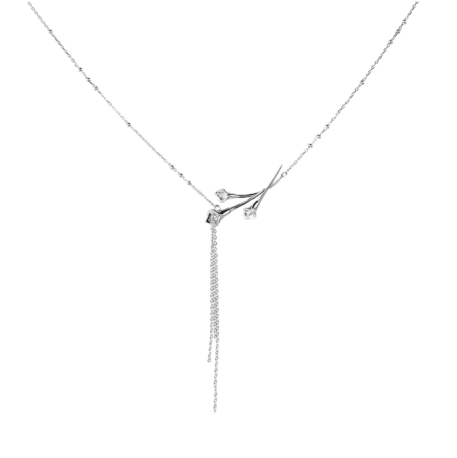 Thin Sterling Silver Necklace For Her | Jentle Jewelry
