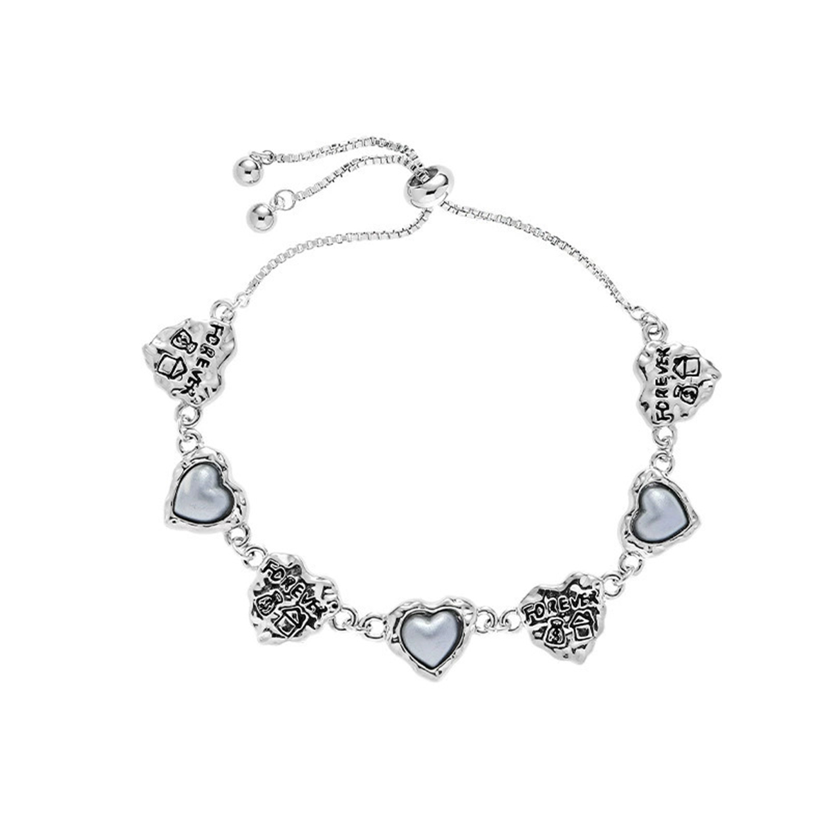 Heart Silver Bracelet | Jentle Jewelry