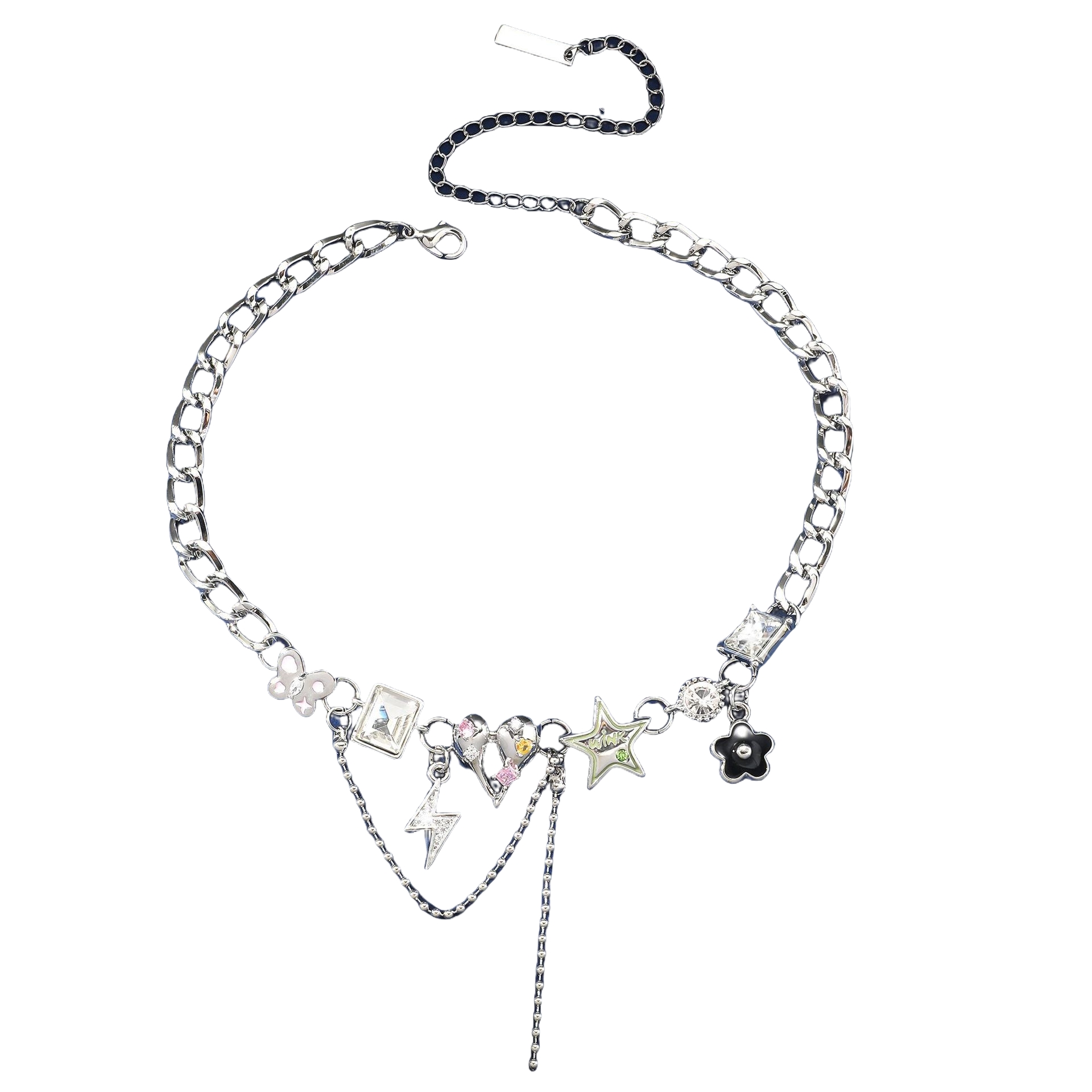 Heart Star Silver Necklace | Jentle Jewelry