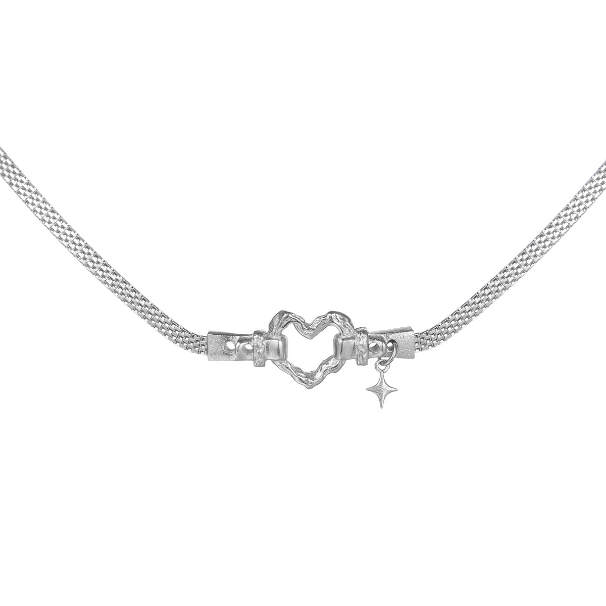 925 Sterling Silver Heart Necklace | Jentle Jewelry