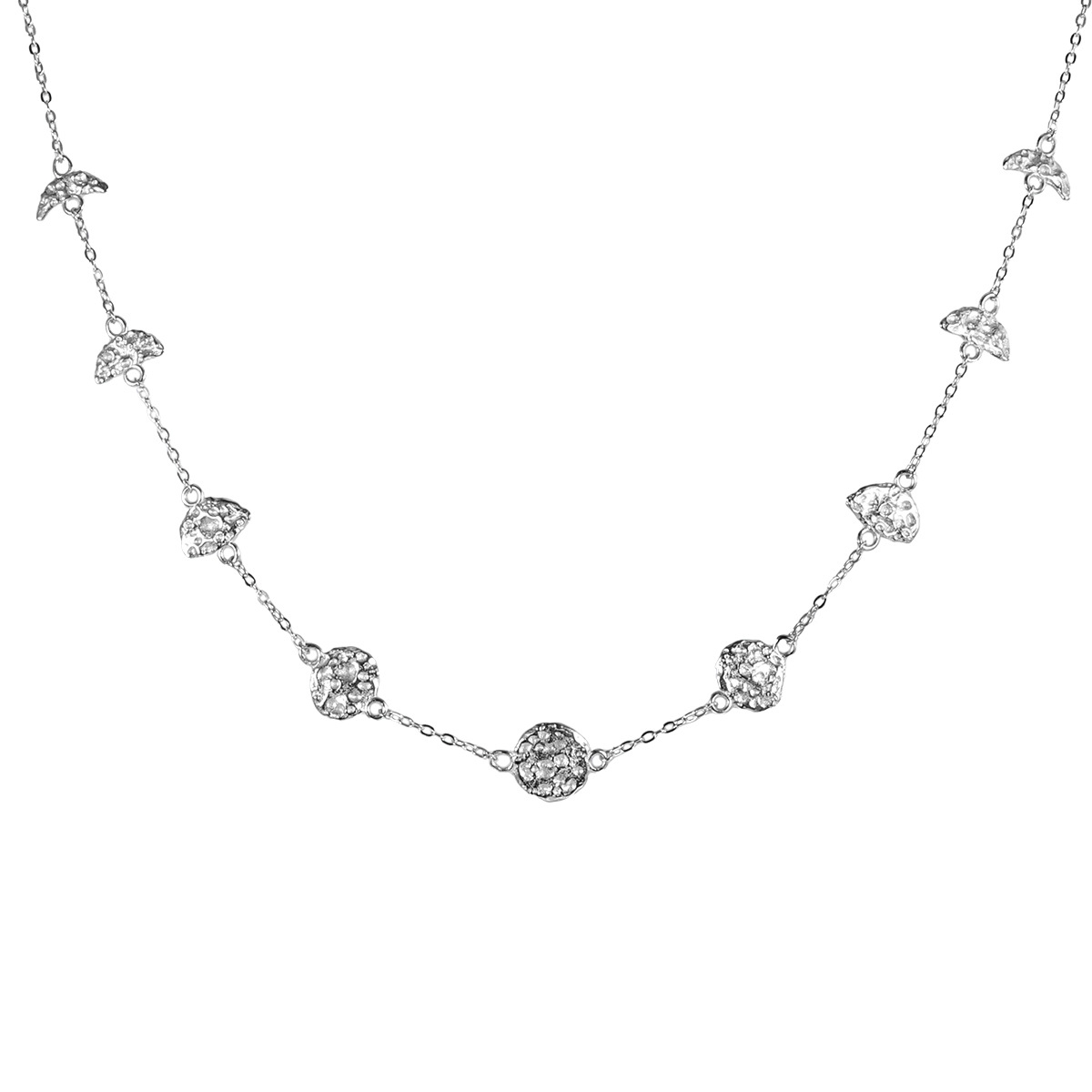 925 Sterling Silver Moon Necklace | Jentle Jewelry