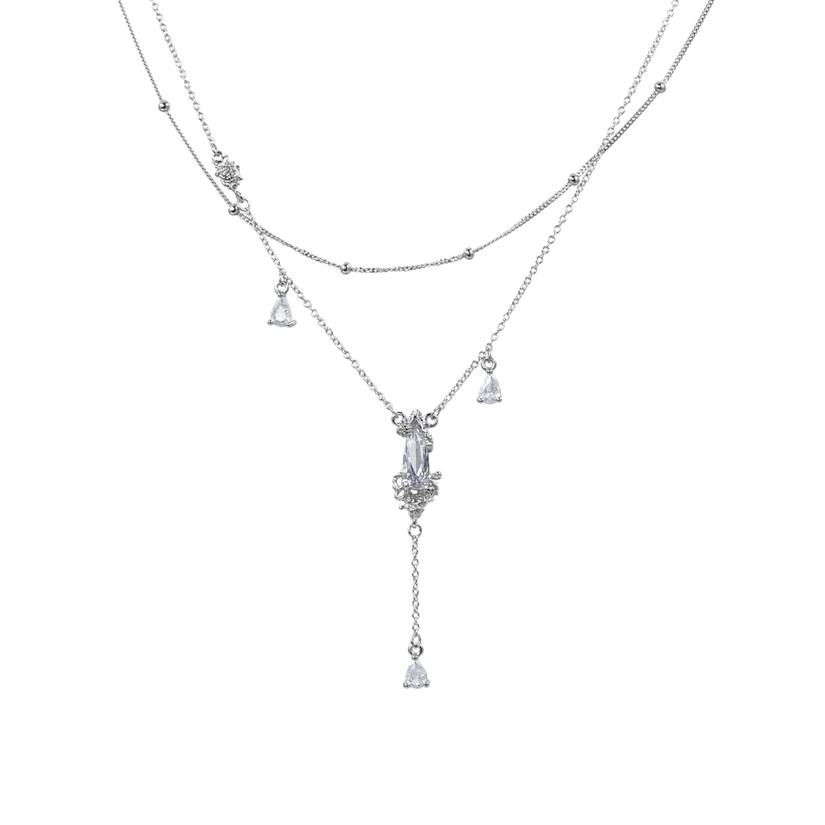 Sterling Silver Rose Necklace | Jentle Jewelry