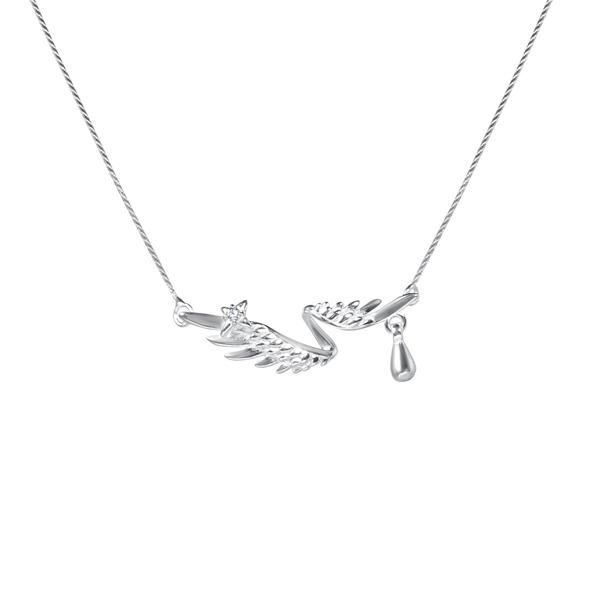 925 Sterling Silver Feather Necklace | Jentle Jewelry