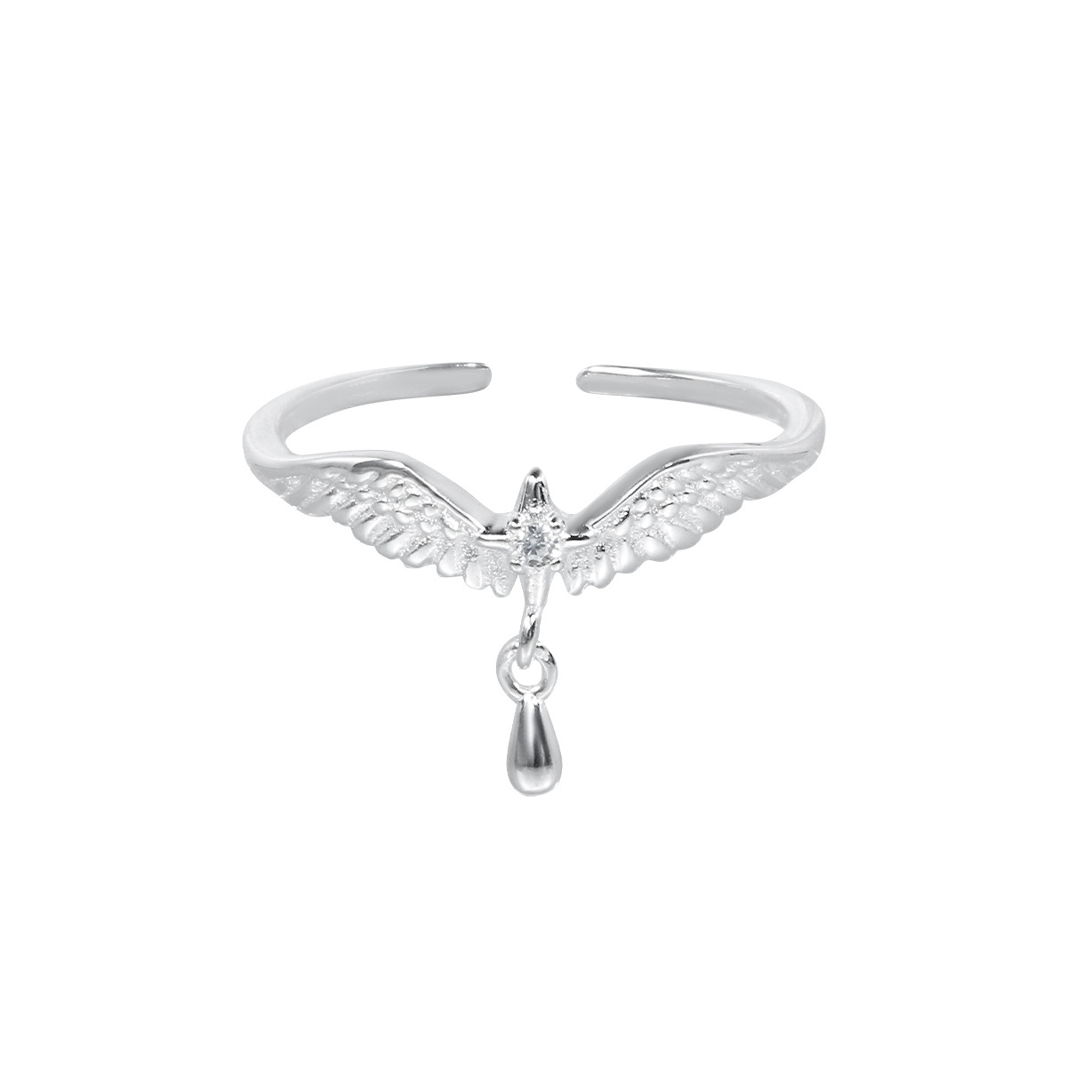925 Sterling Silver Feather Ring | Jentle Jewelry
