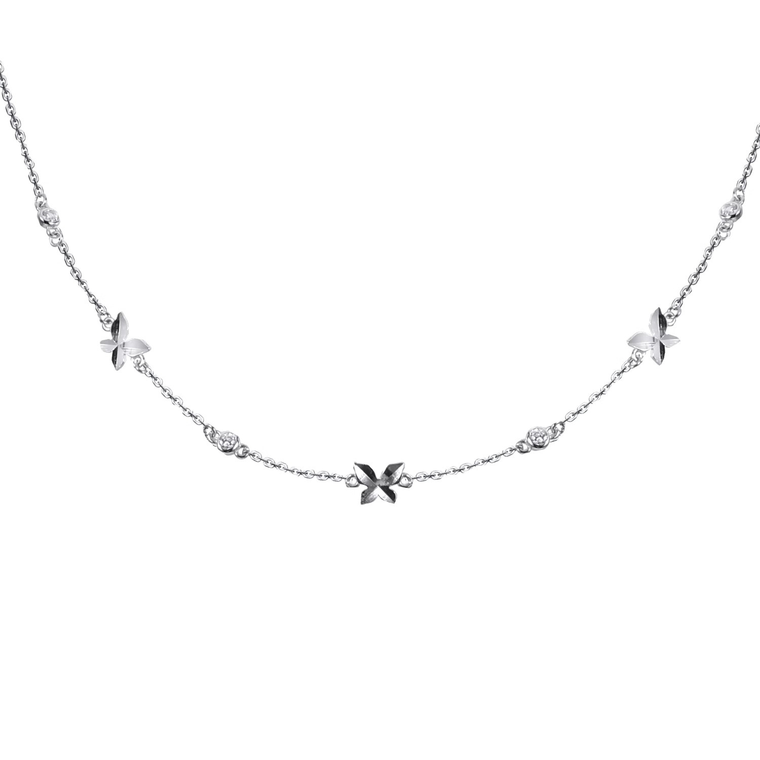 925 Sterling Silver Butterfly Necklace | Jentle Jewelry