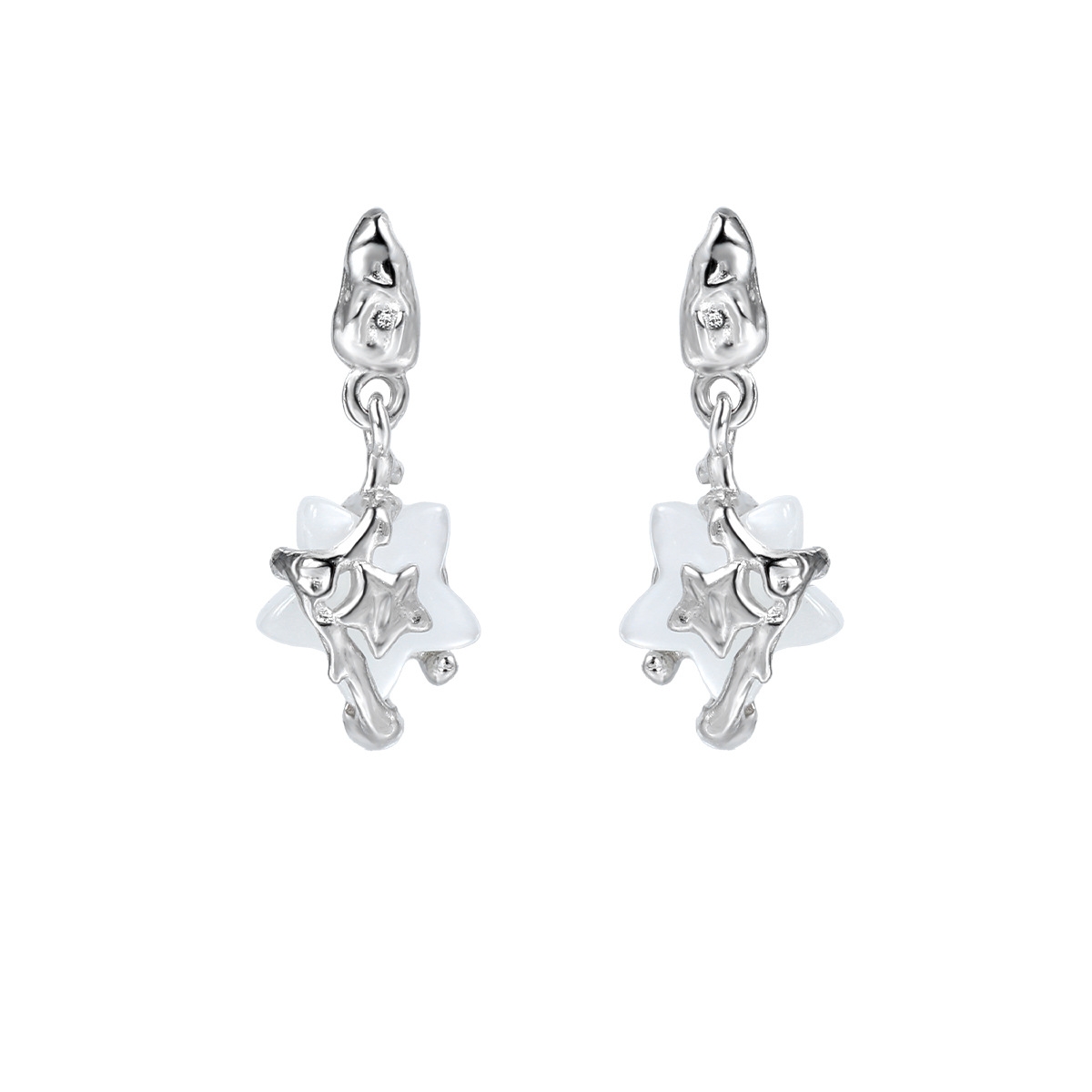 925 Sterling Silver Star Earrings | Jentle Jewelry