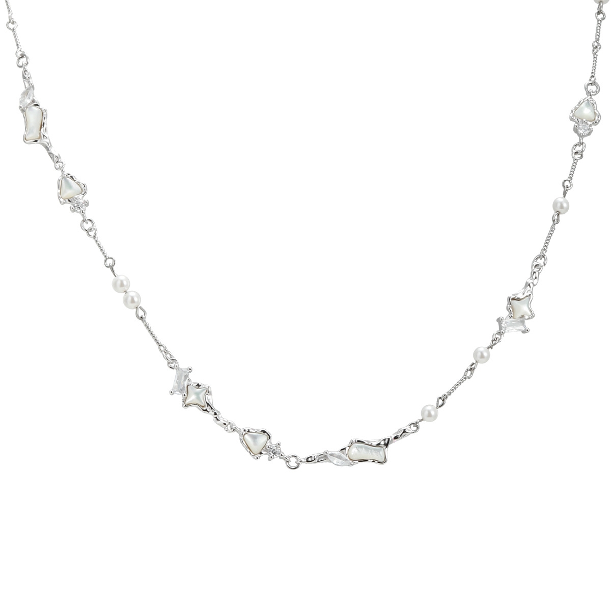 Sterling Silver Pearl Necklace | Jentle Jewelry