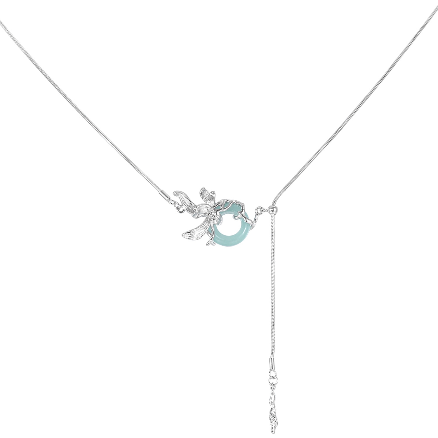 Sterling Silver Jade Pendant Necklace | Jentle Jewelry