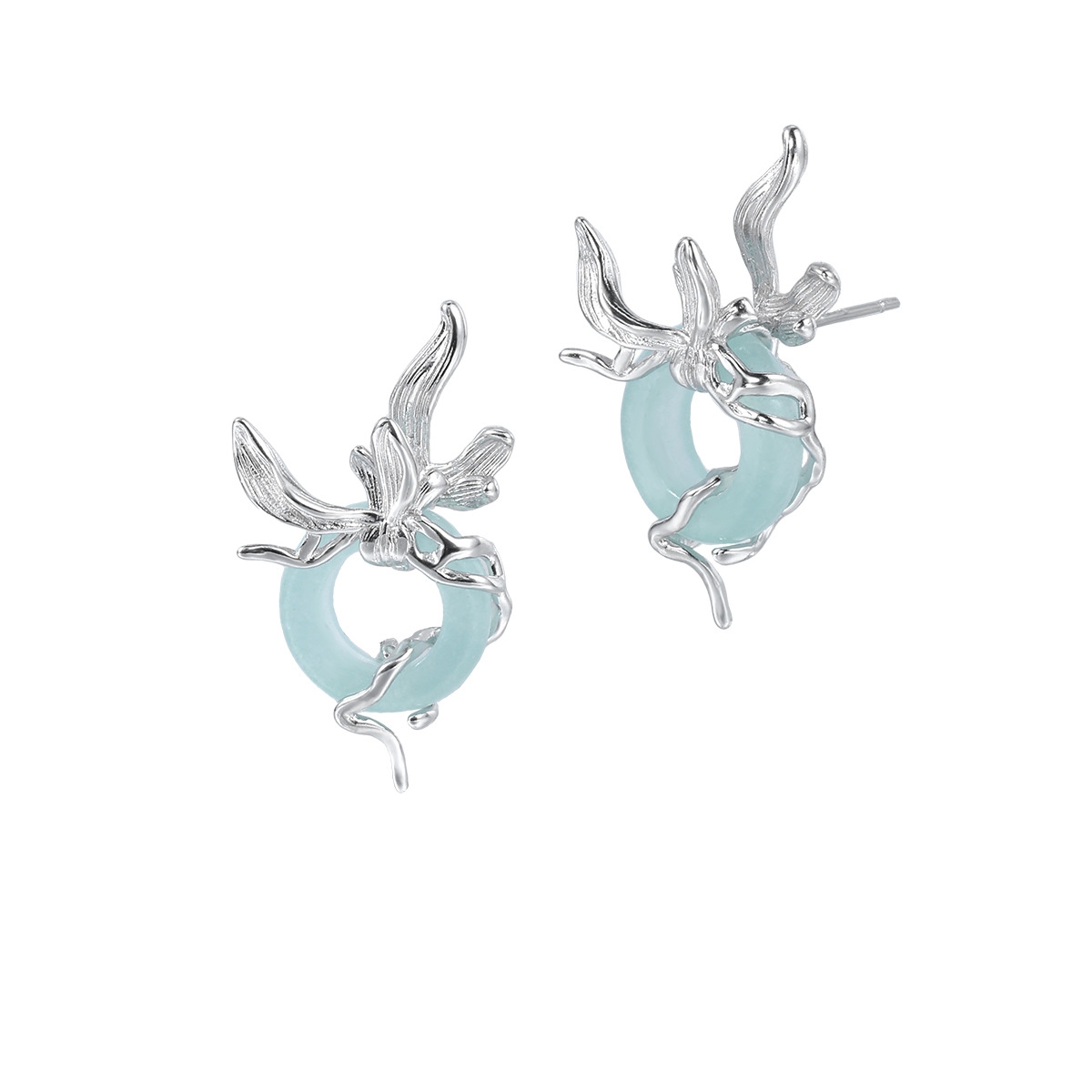 Sterling Silver Jade Earrings | Jentle Jewelry