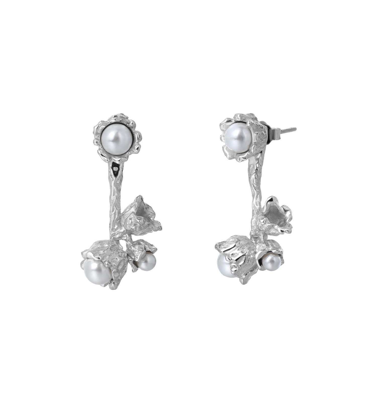 925 Sterling Silver Pearl Earrings | Jentle Jewelry