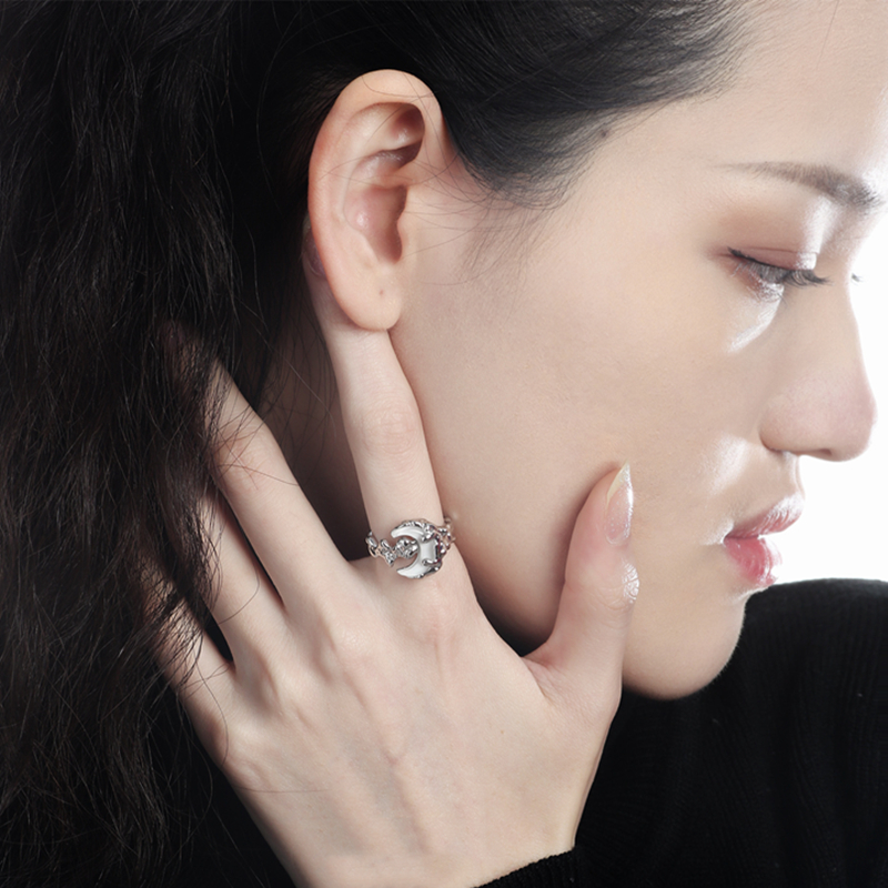 Moon Silver Ring | Jentle Jewelry