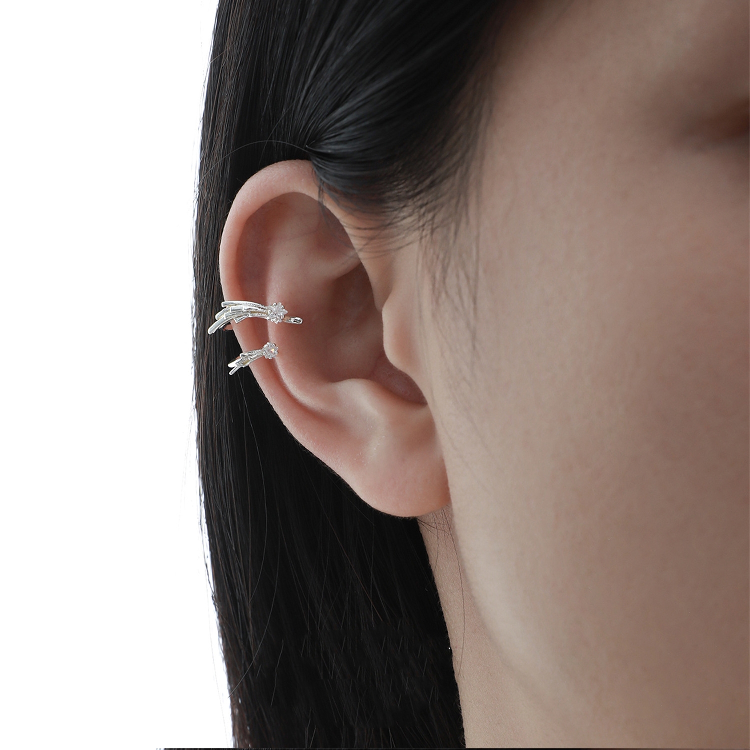 Silver Star Ear Cuff | Jentle Jewelry