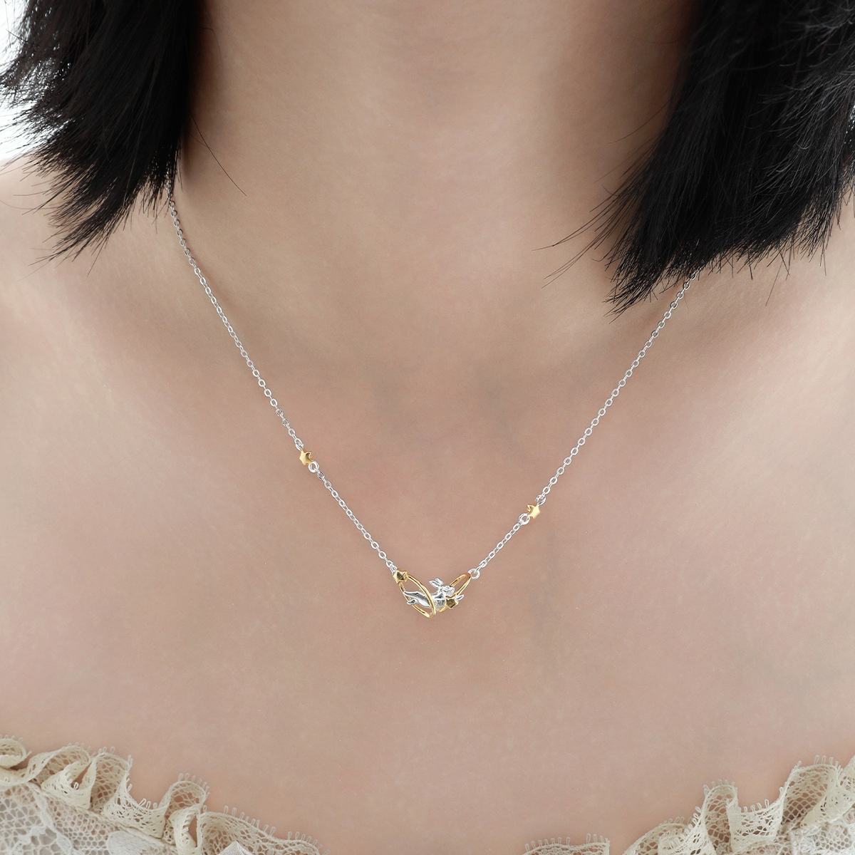 Sterling Silver Bunny Necklace | Jentle Jewelry
