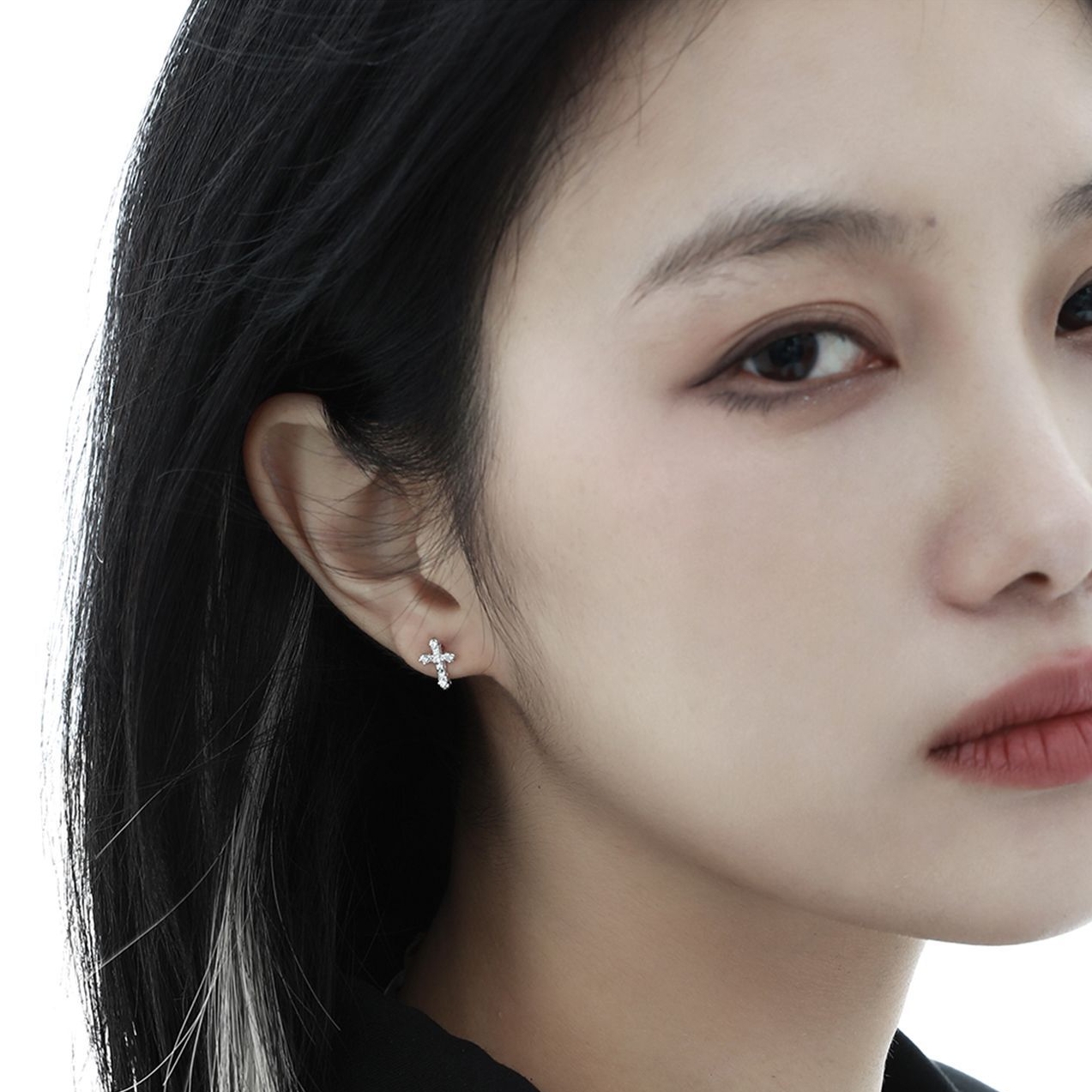 Sterling Silver Cross Earrings | Jentle Jewelry