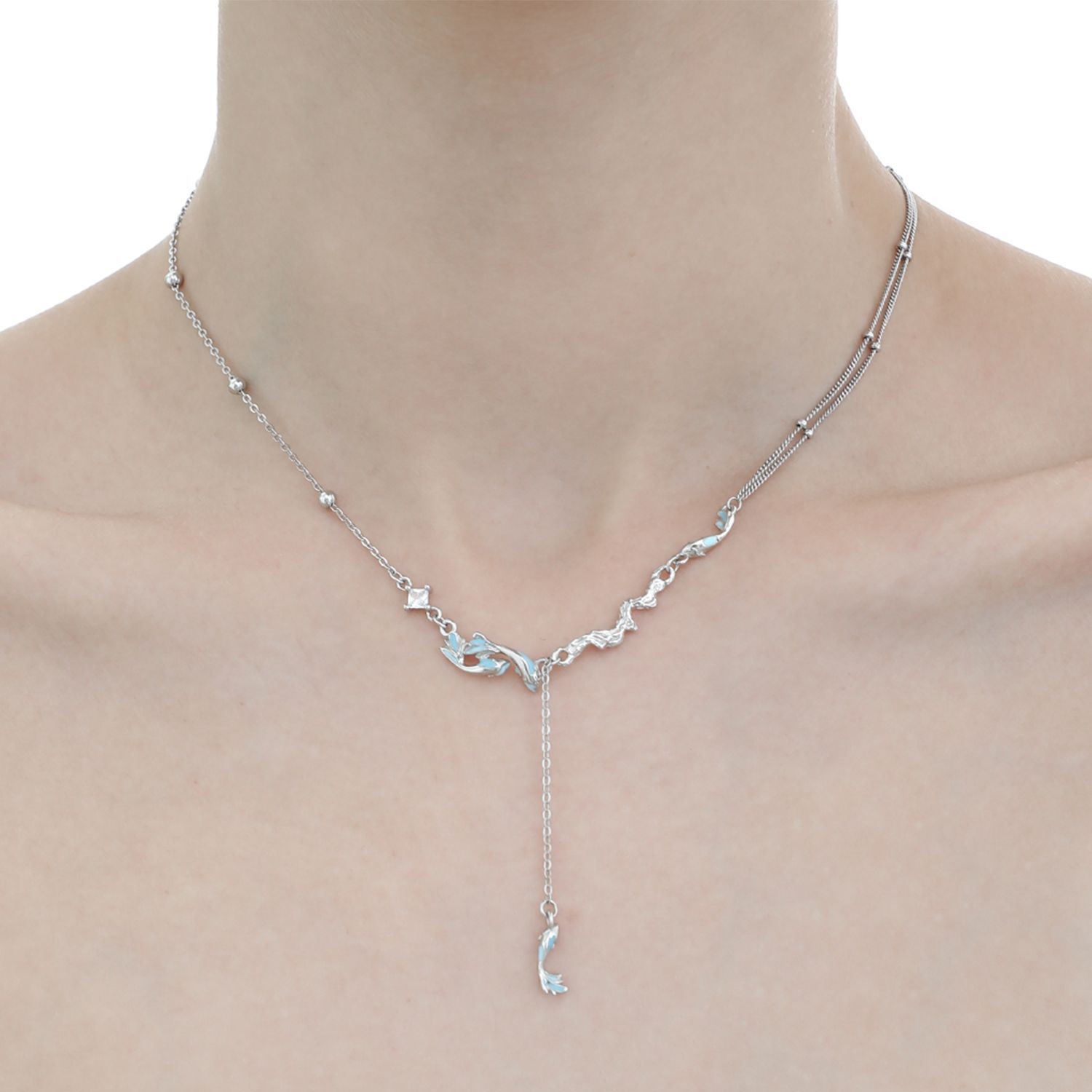 Dainty Sterling Silver Fish Necklace For Everyday Use | Jentlle Jewelry