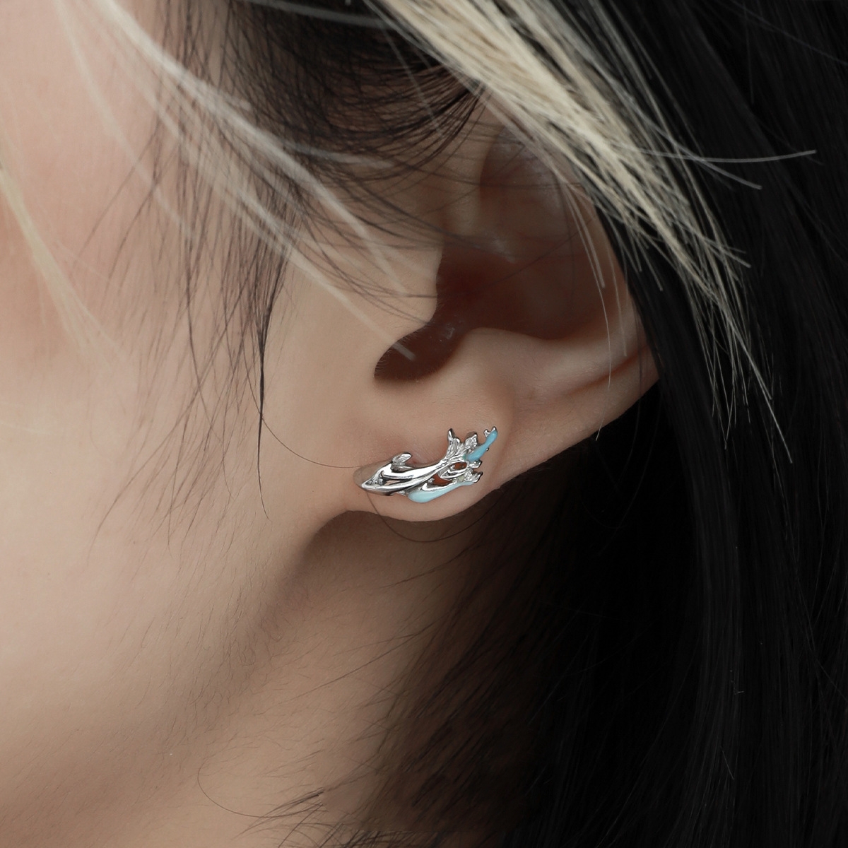 Sterling Silver Fish Earrings For Daily Wear | Jentle Jewelry