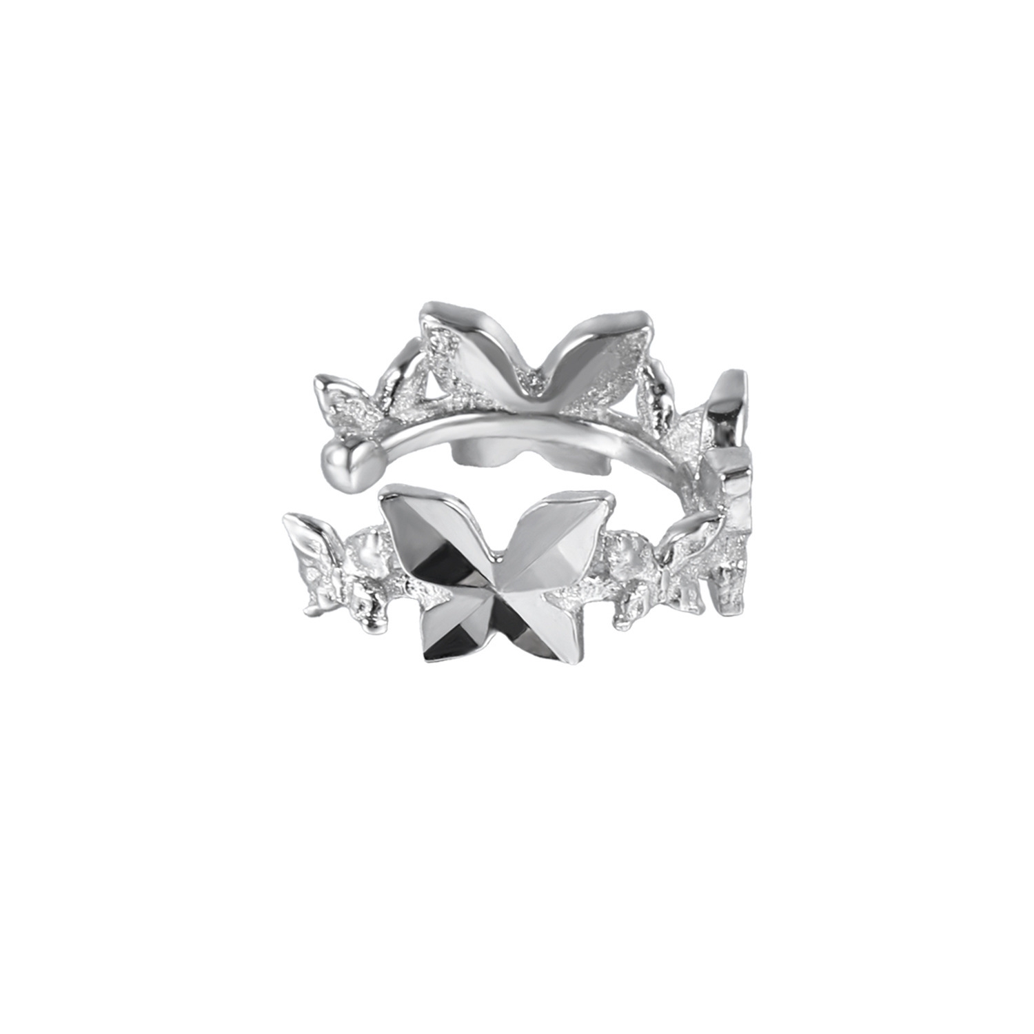 Lightweight Silver Ear Cuff Combo For Daily | Jentle Jwelry