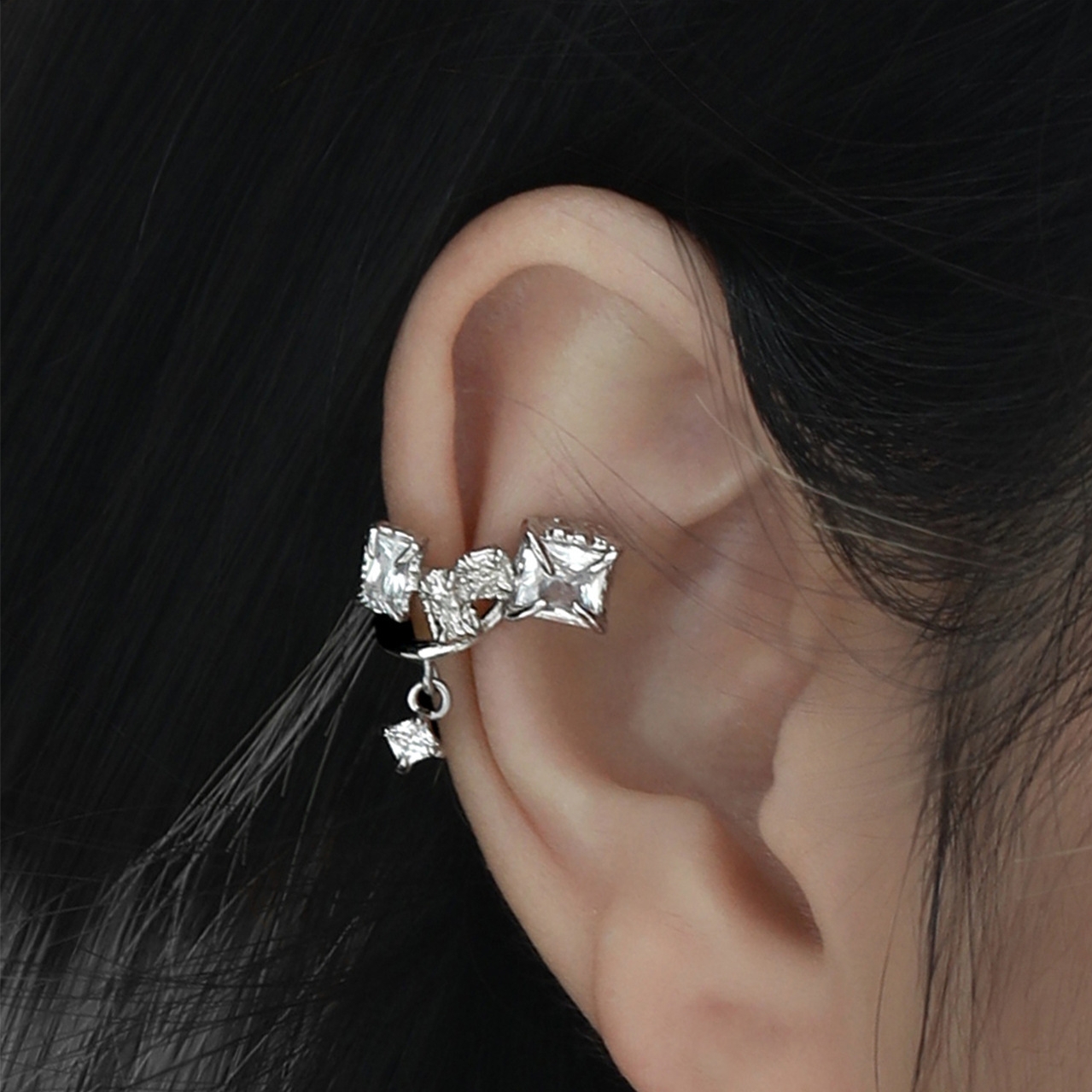 Everyday Sterling Silver Ear Cuff Minimal Style | Jentle Jewelry