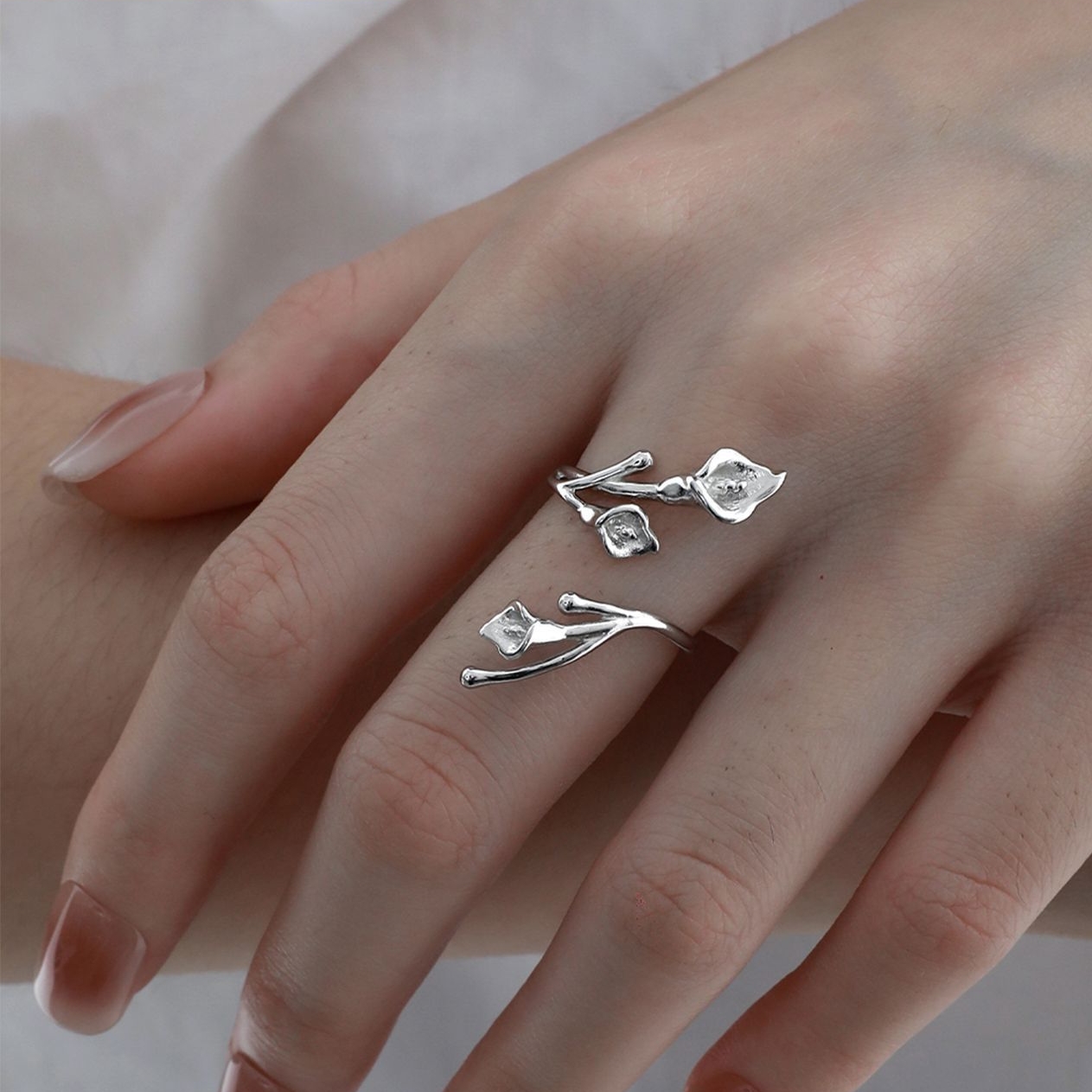 Minimalist Design Sterling Silver Ring Everyday Style | Jentle Jewelry