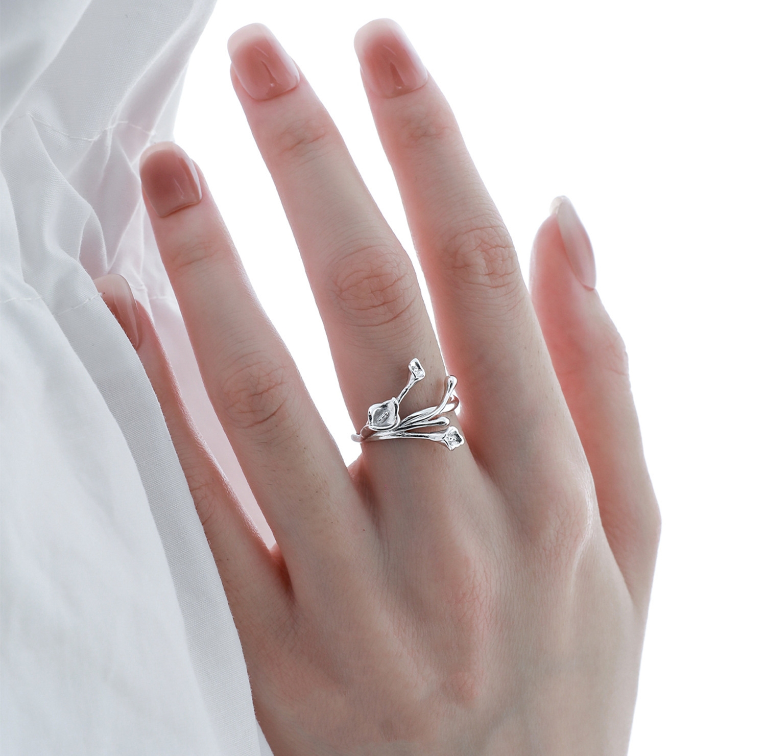Unique Design Silver Statement Ring For Women | Jentle Jewelry