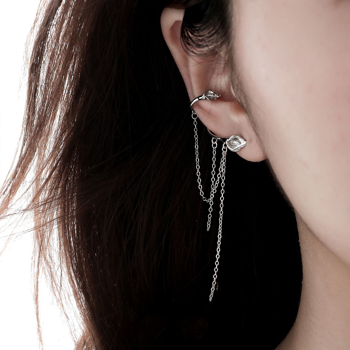 Unique Style Sterling Silver Ear Cuff For No Piercings | Jentle Jewelry